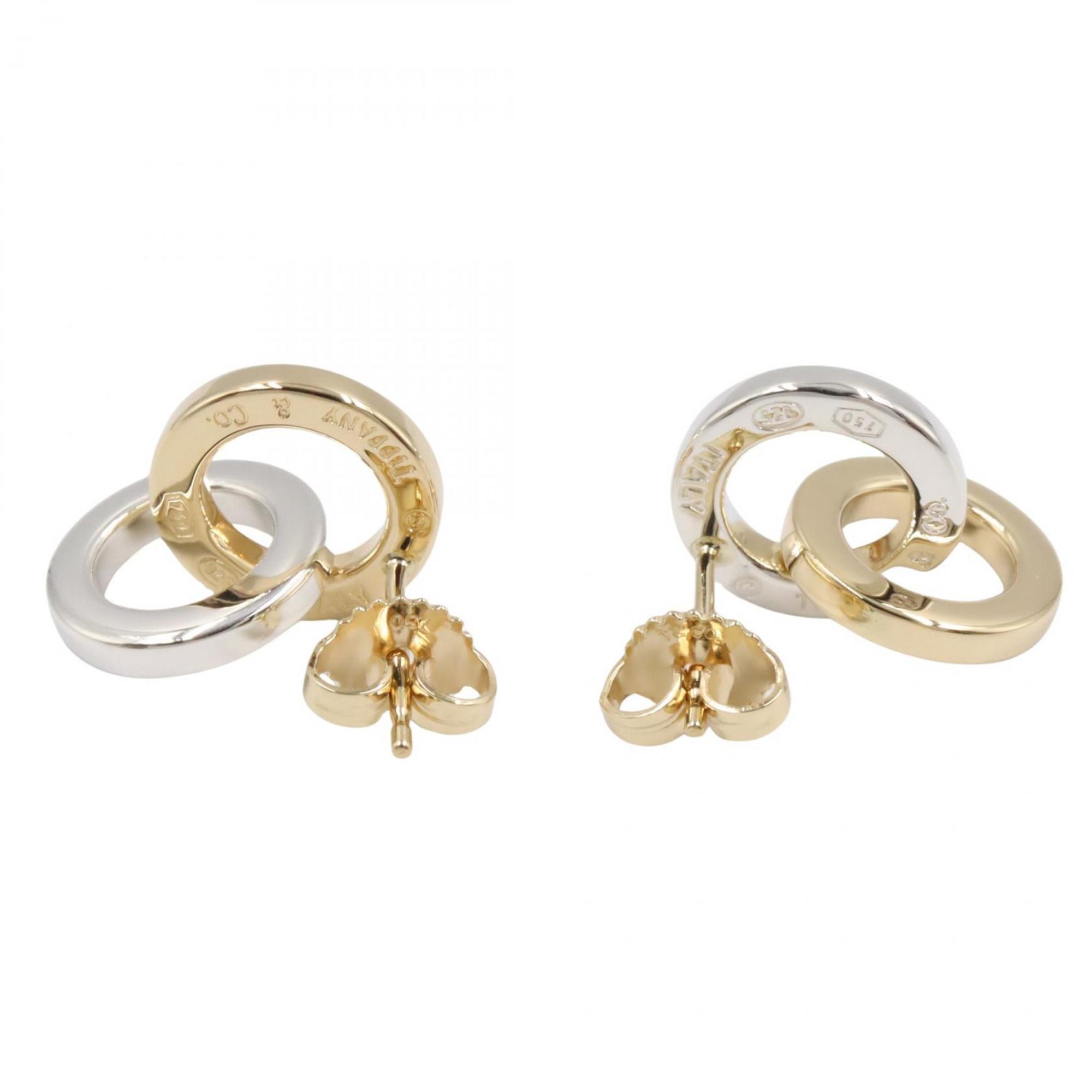 Earrings Sterling Silver and 18K Yellow Gold