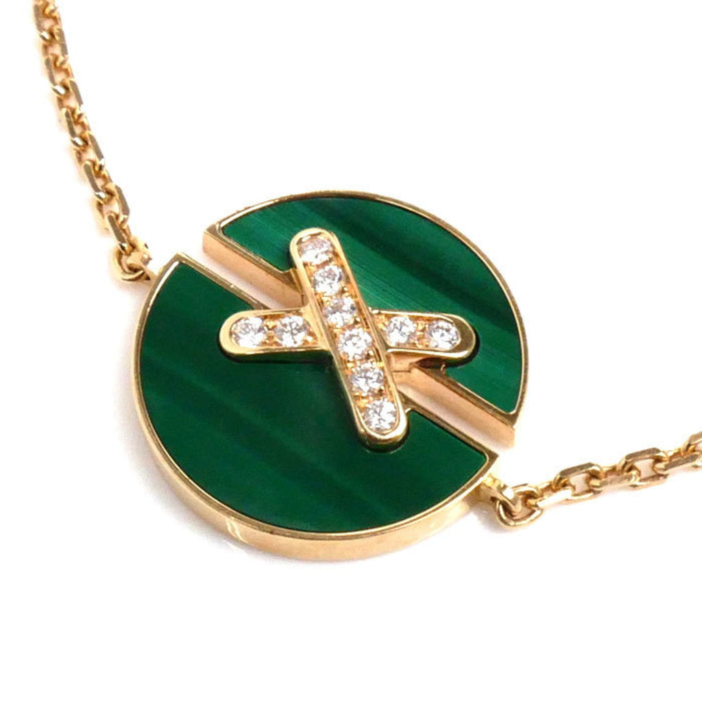 Charm Bracelet 18K Rose Gold with Diamond and Malachite