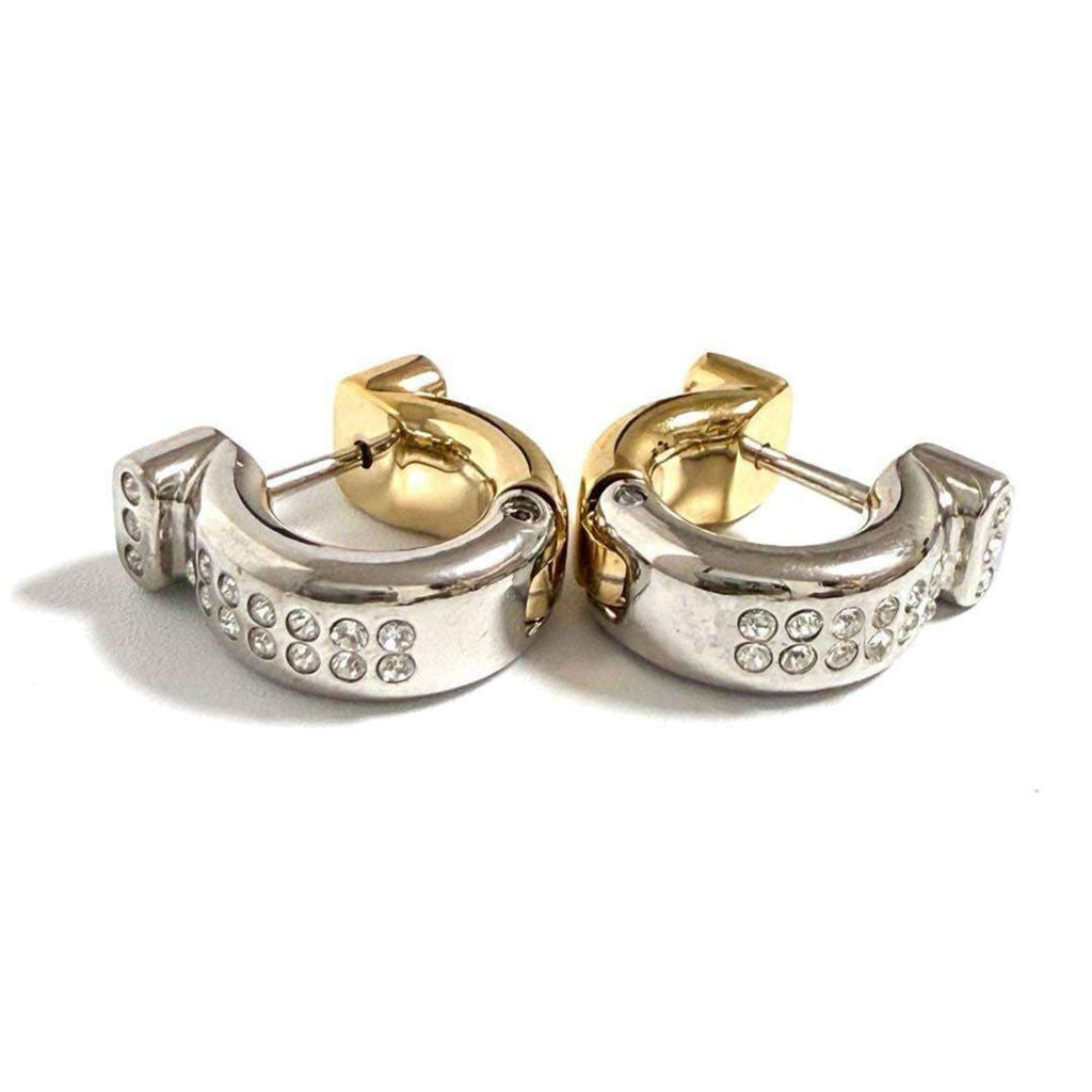 Earrings Crystal Hoop
