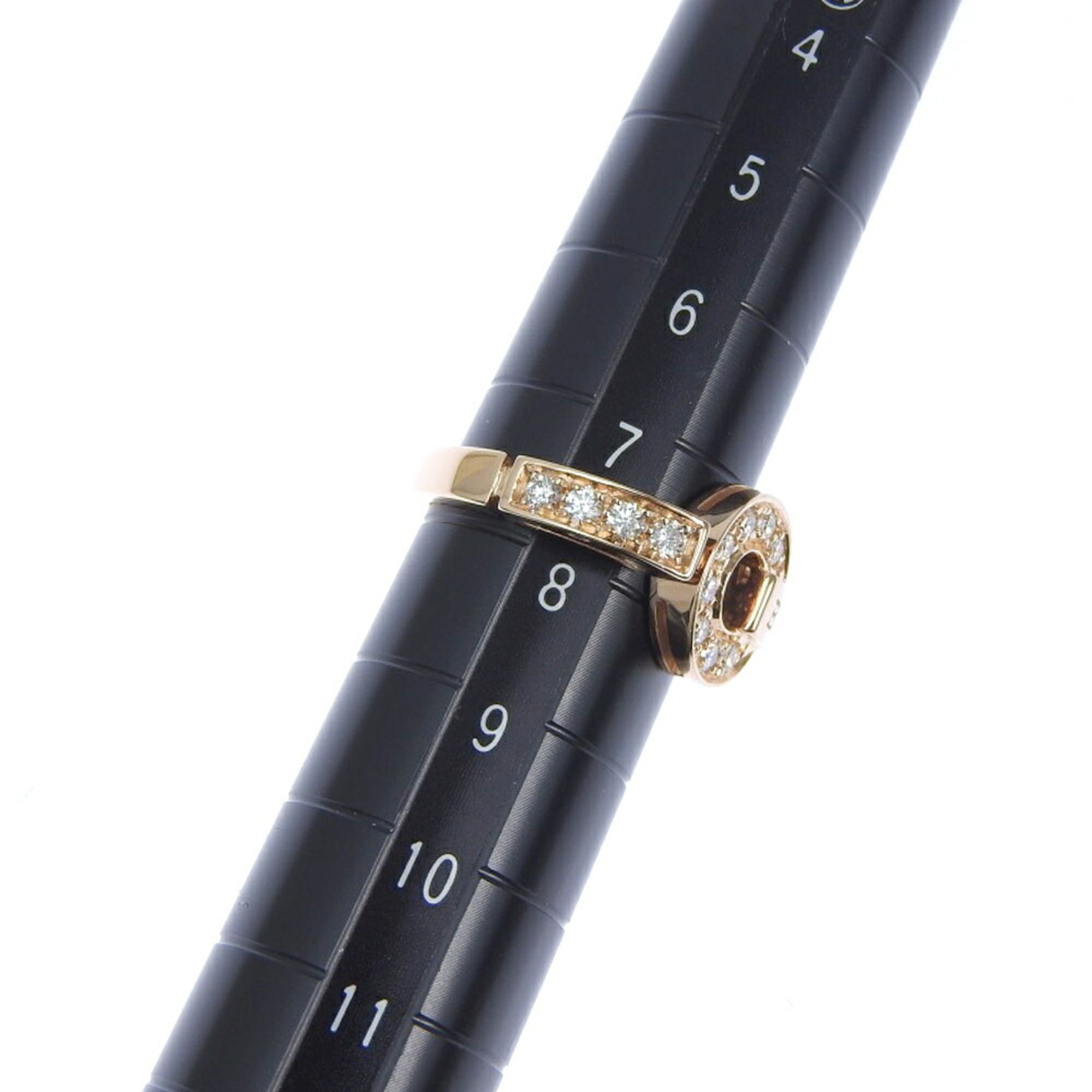 Band Ring 18K Rose Gold with Diamonds