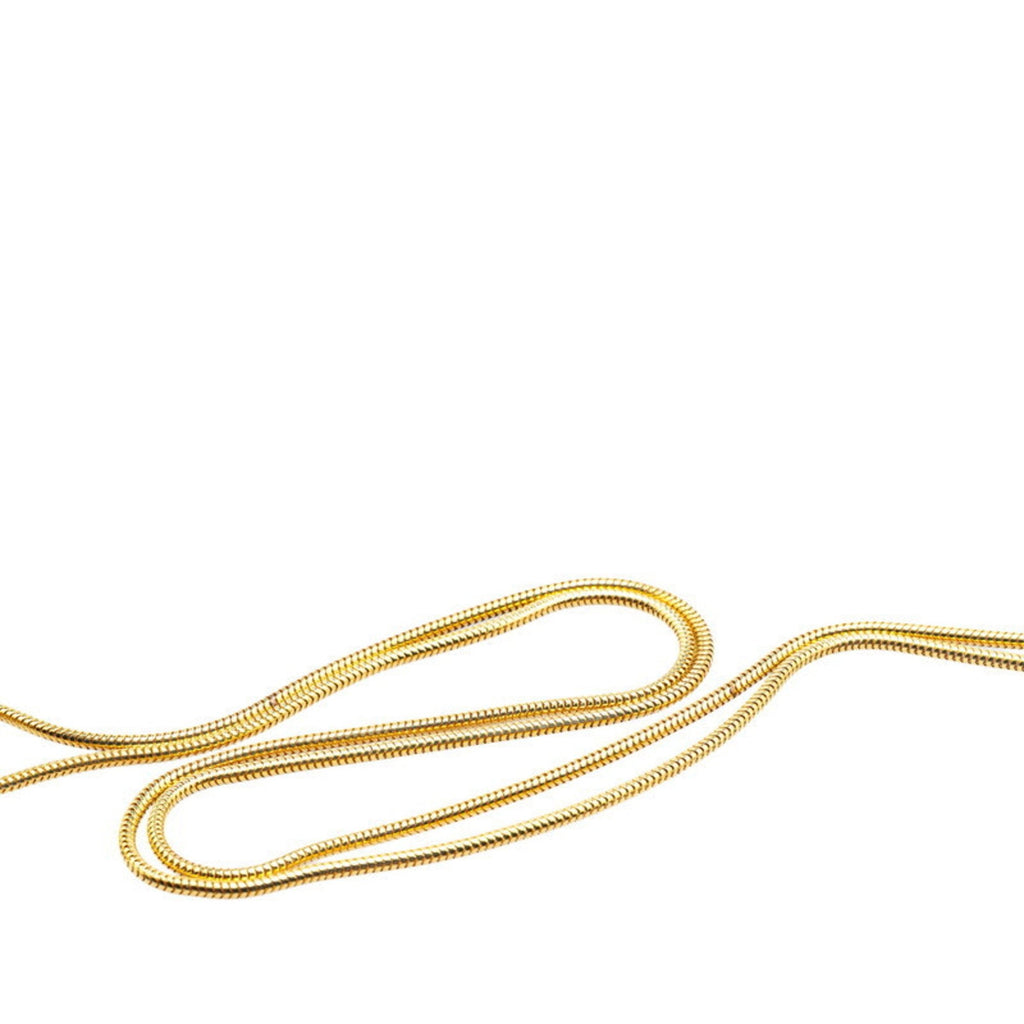 CC Logo Ball Pendant Necklace Gold-Tone Metal