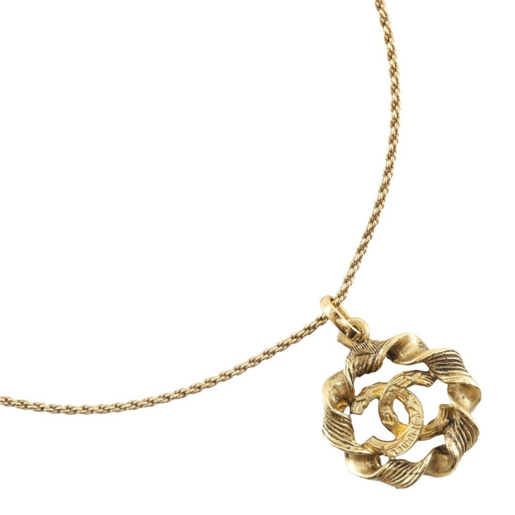 CC Logo Pendant Necklace Metal