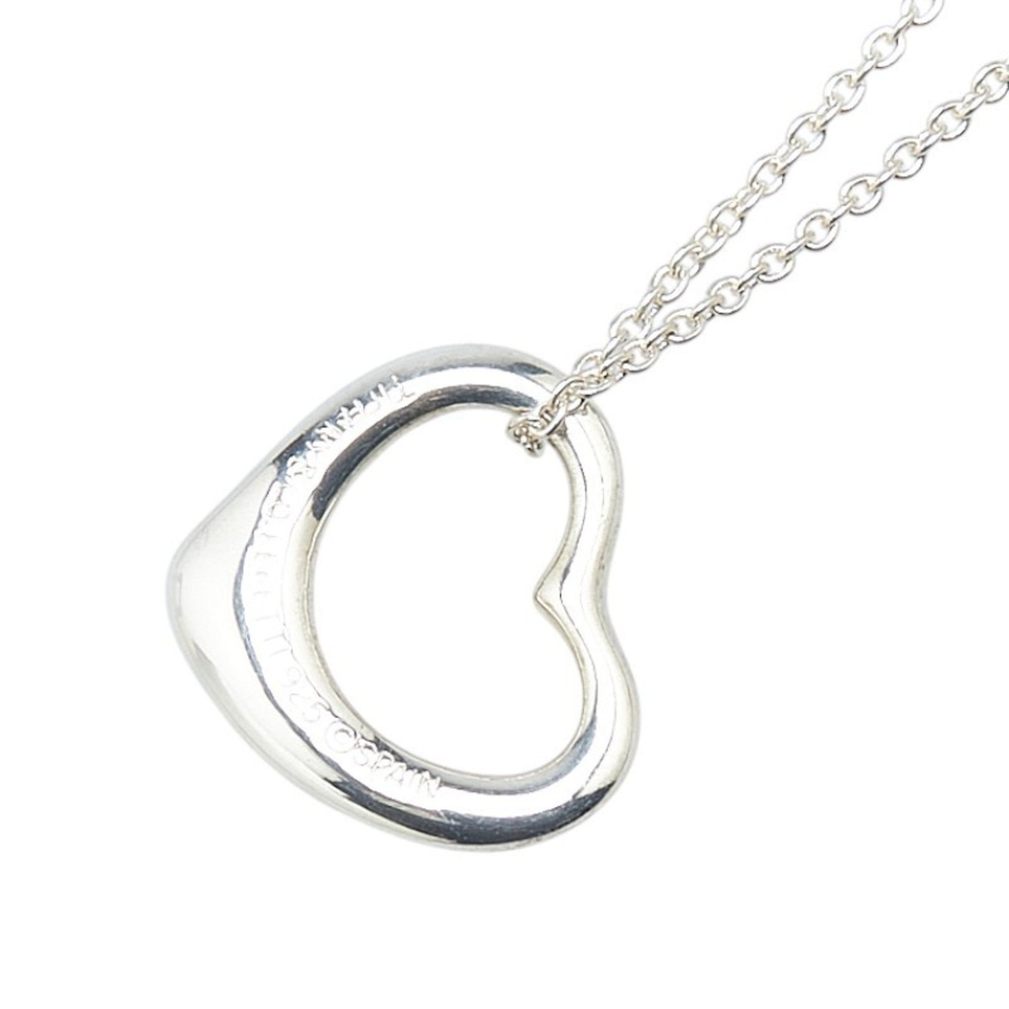Heart Pendant Necklace Sterling Silver