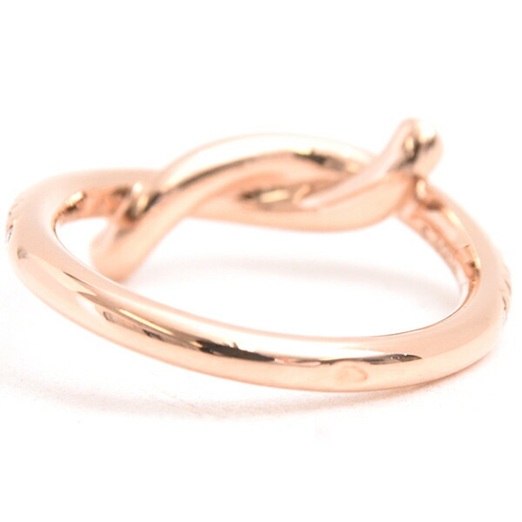 Entrelacé Ring 18K Rose Gold with Diamond
