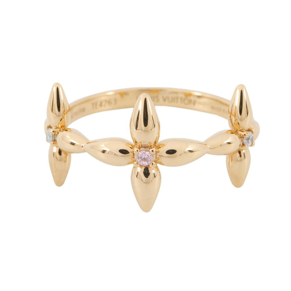 Band Ring Gold and Rhinestone