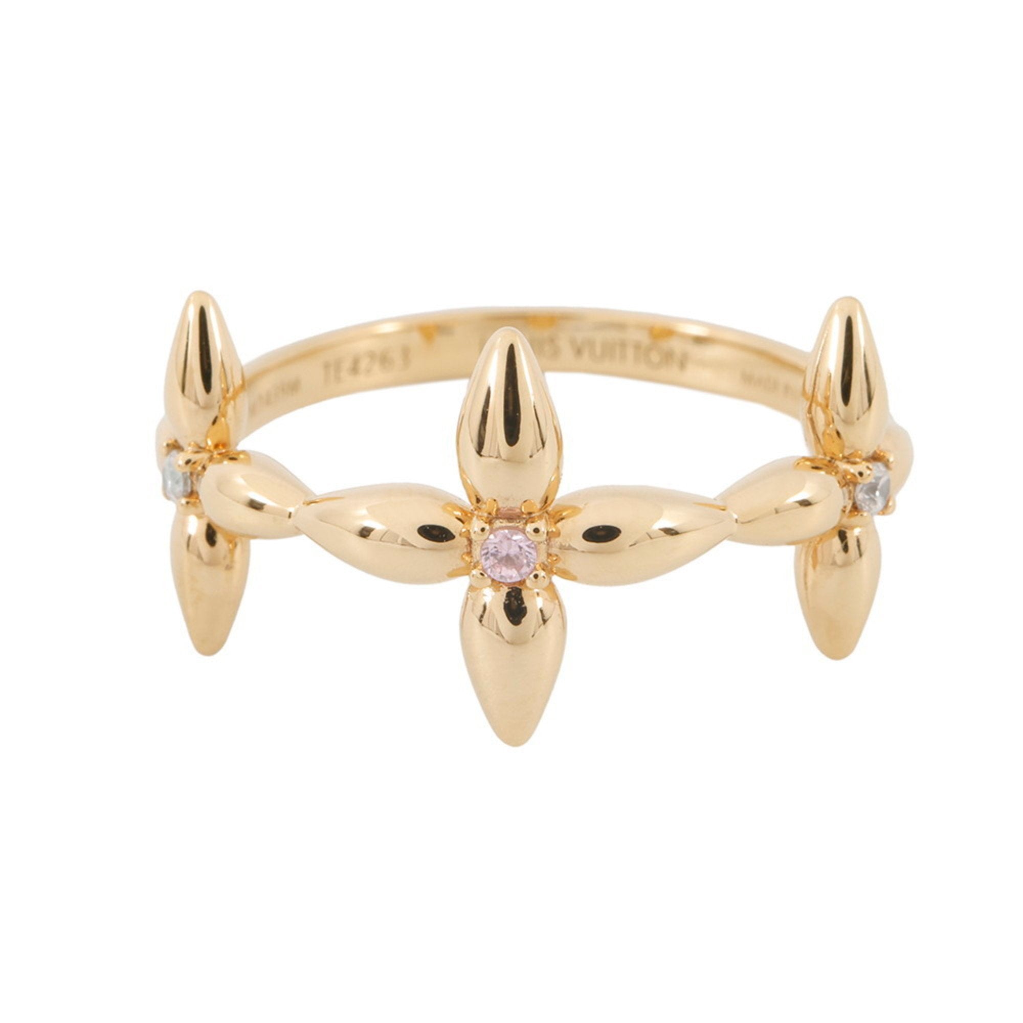 Band Ring Gold and Rhinestone