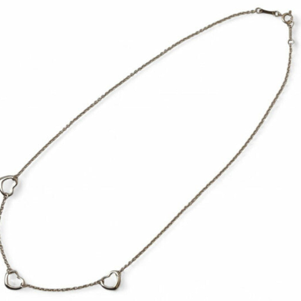 Triple Heart Pendant Necklace Sterling Silver