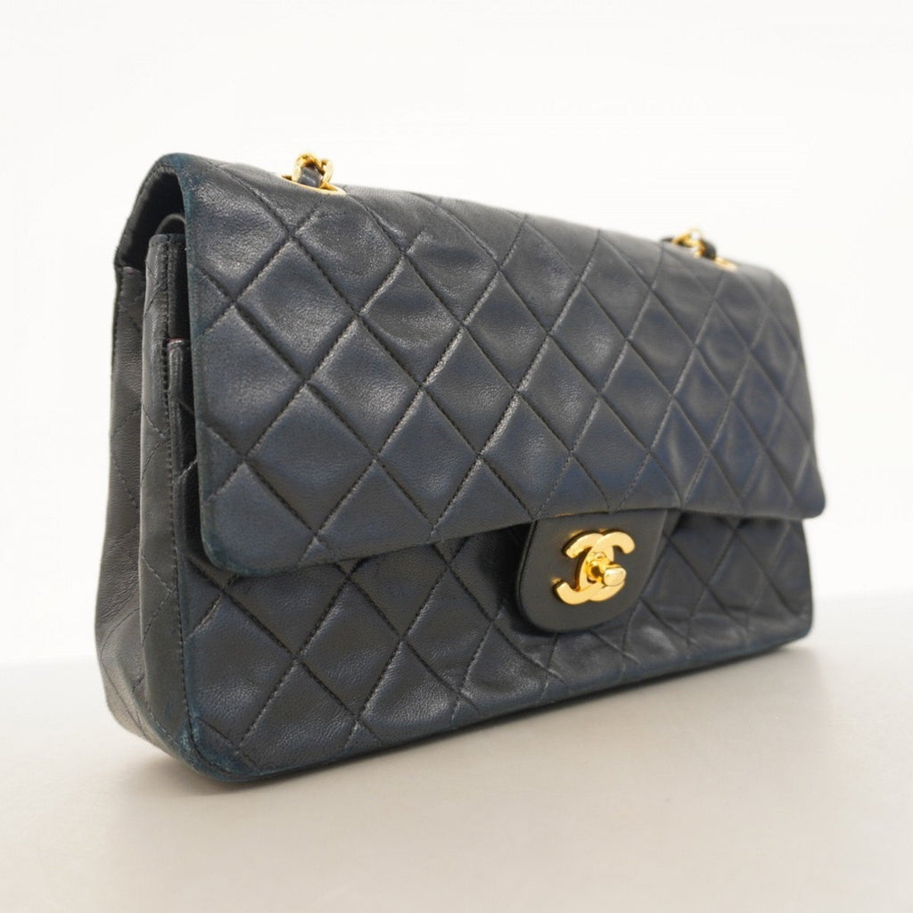 Vintage Classic Double Flap Bag Quilted Lambskin Medium