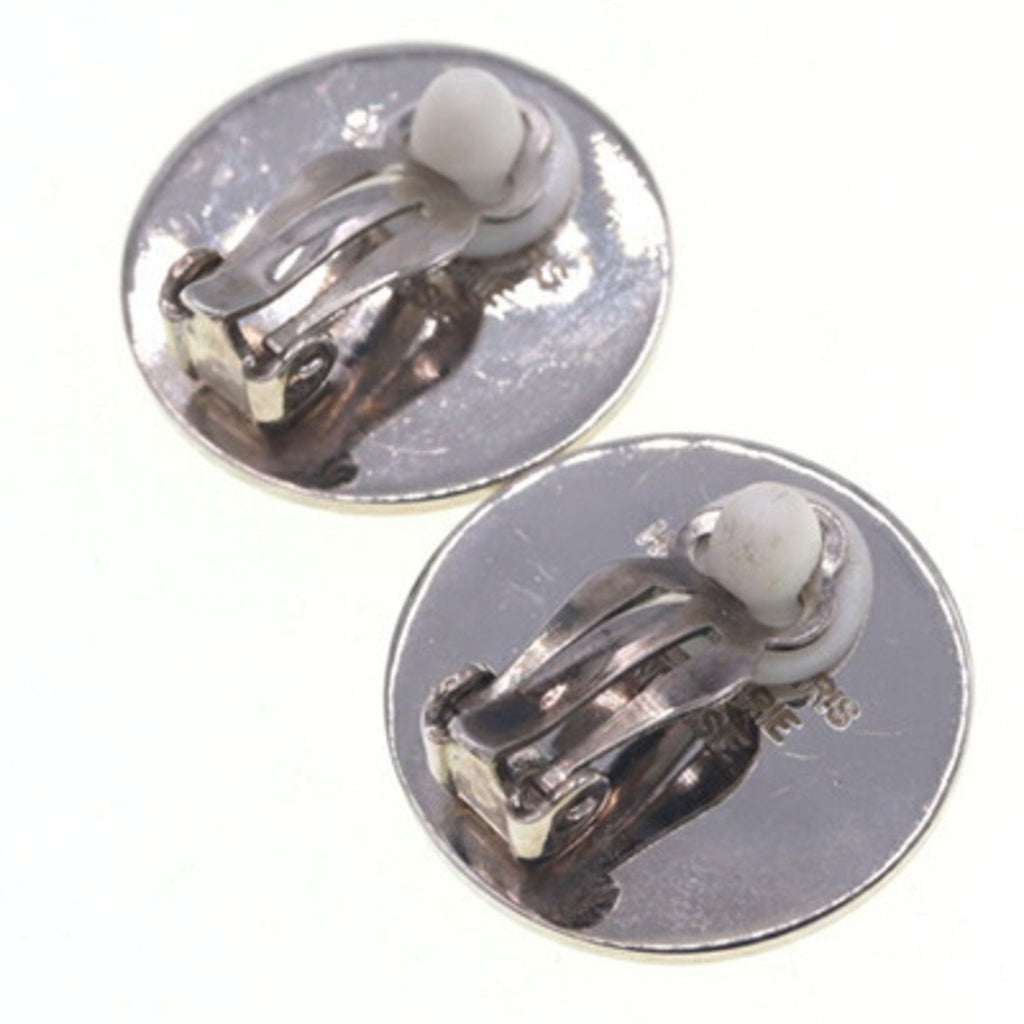 Clip-On Earrings Clip-On Silver-Tone Metal