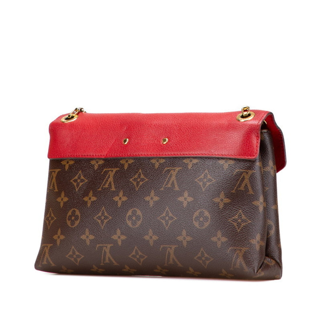 Pallas Chain Shoulder Bag Monogram Canvas and Calfskin