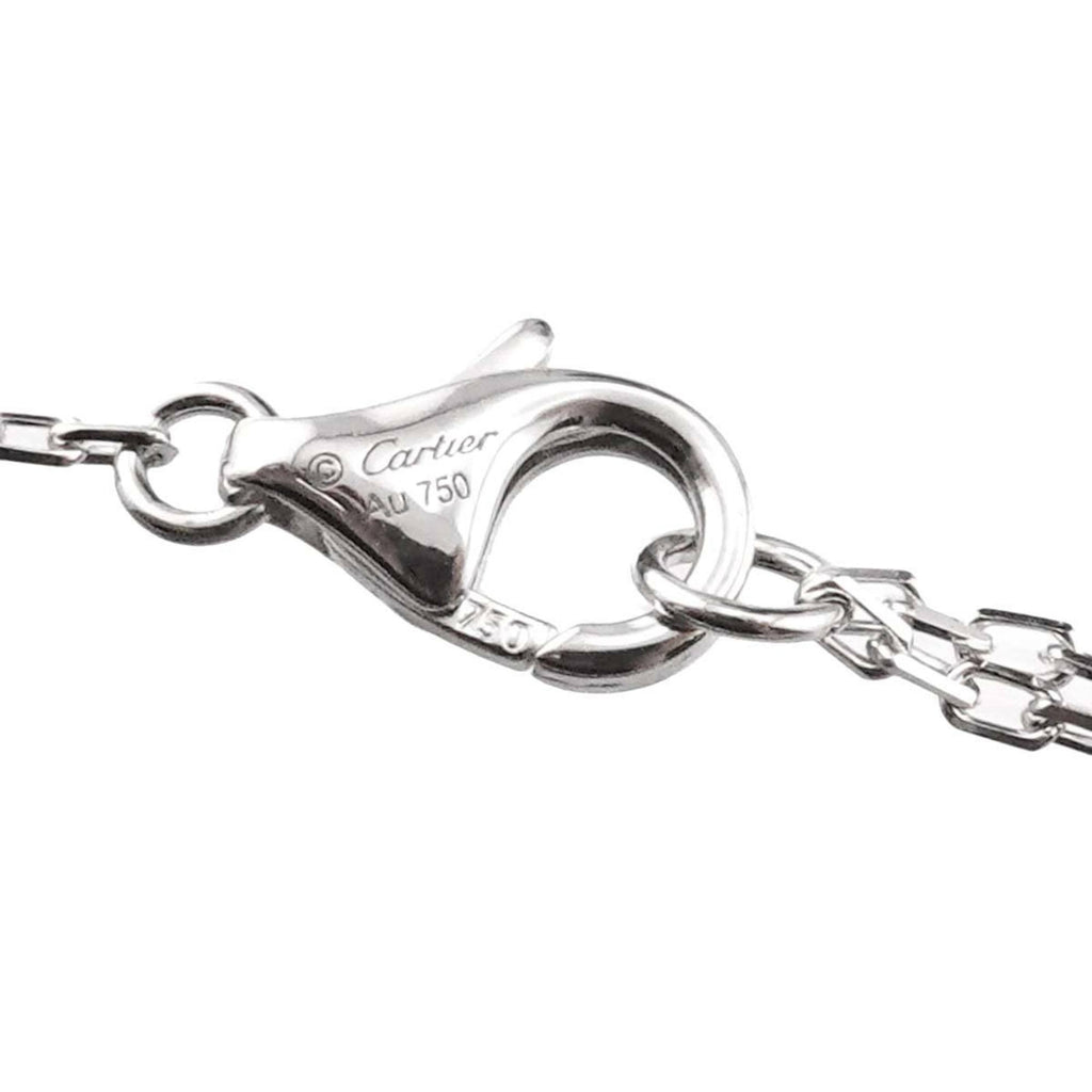 Pendant Necklace 18K White Gold Large With Diamond