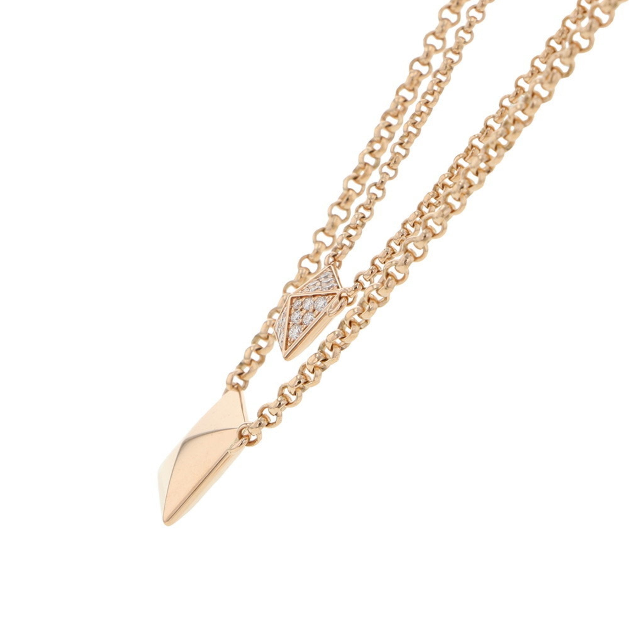 Pendant Necklace 18K Rose Gold with Diamond