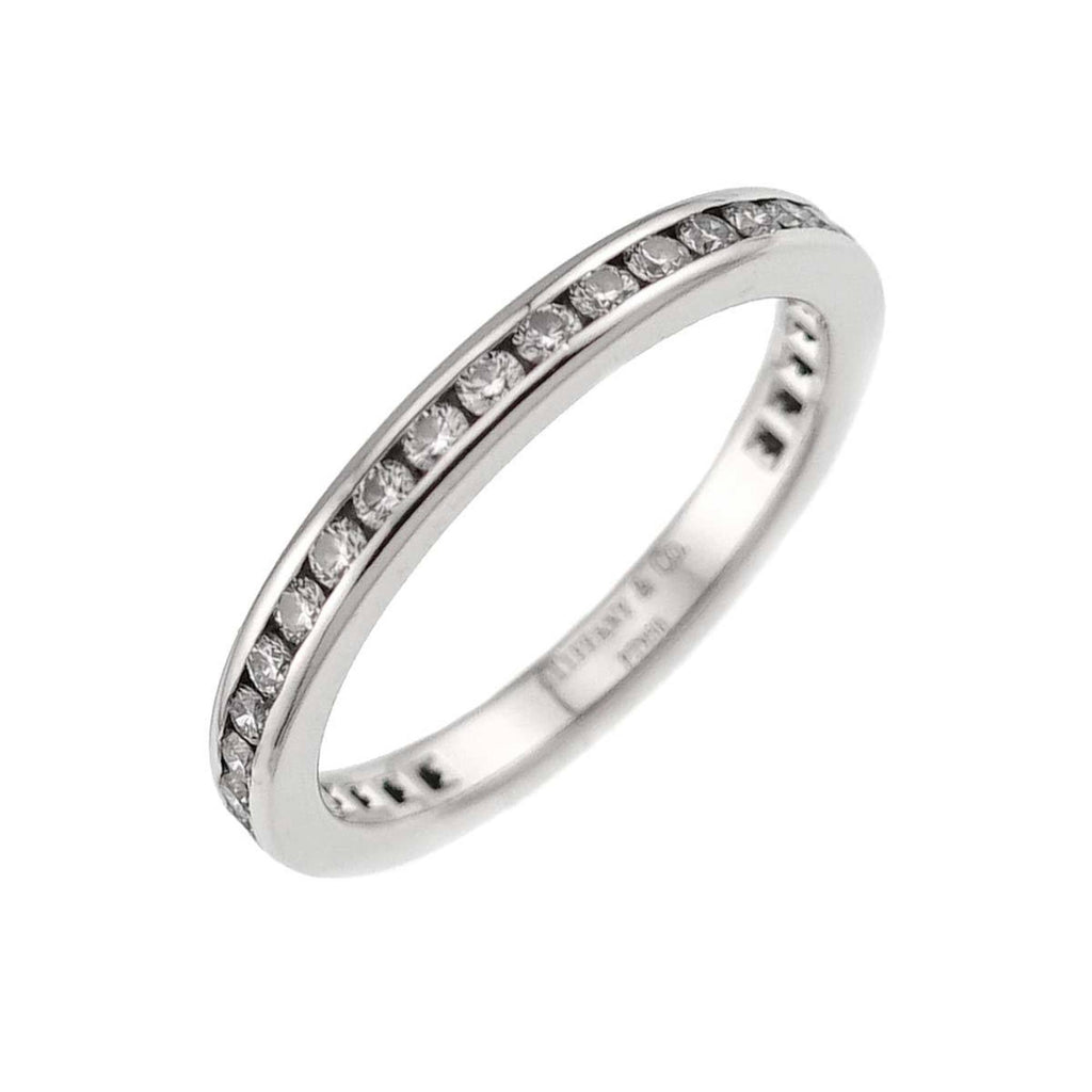 Full Circle Ring Platinum with Diamonds
