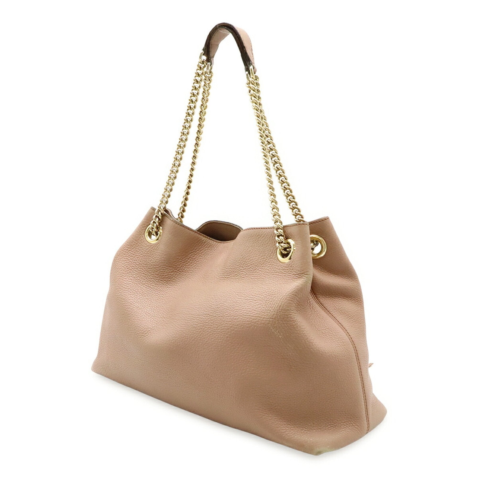Soho Chain Strap Shoulder Bag Leather Medium