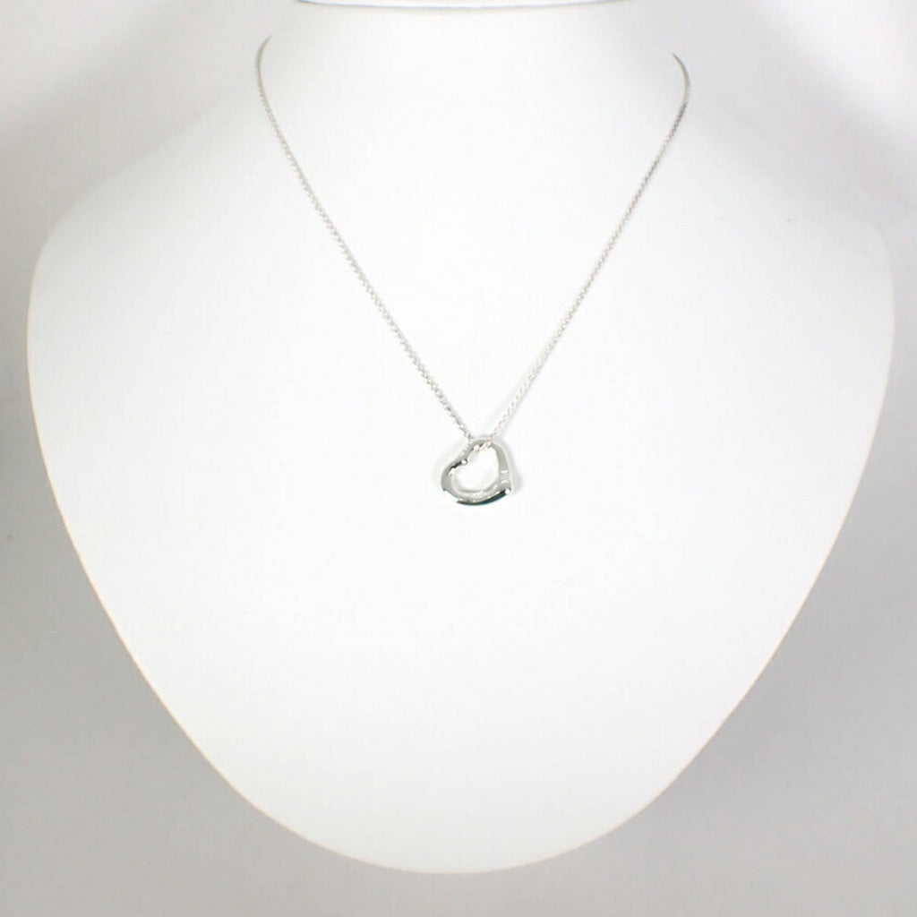 Heart Pendant Necklace Sterling Silver