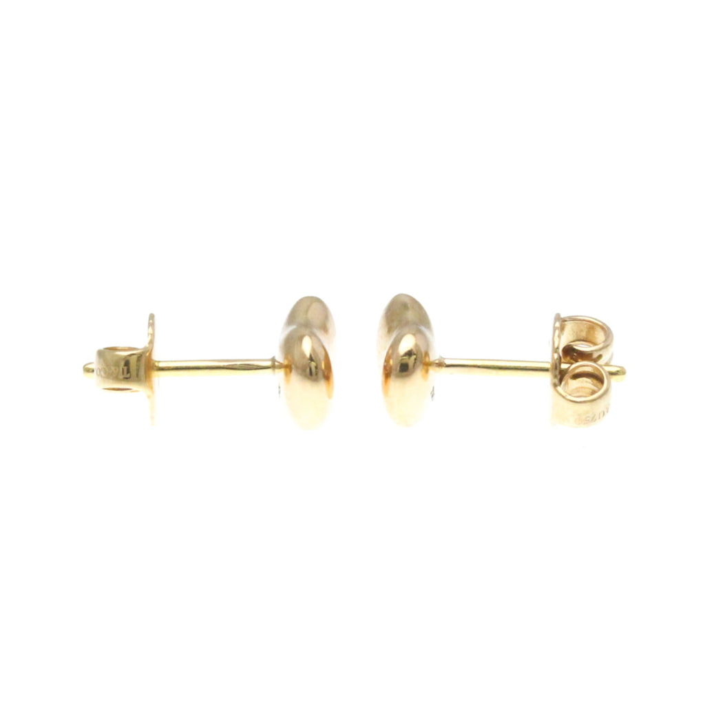 Bean Earrings 18K Rose Gold 9mm 18K Rose Gold