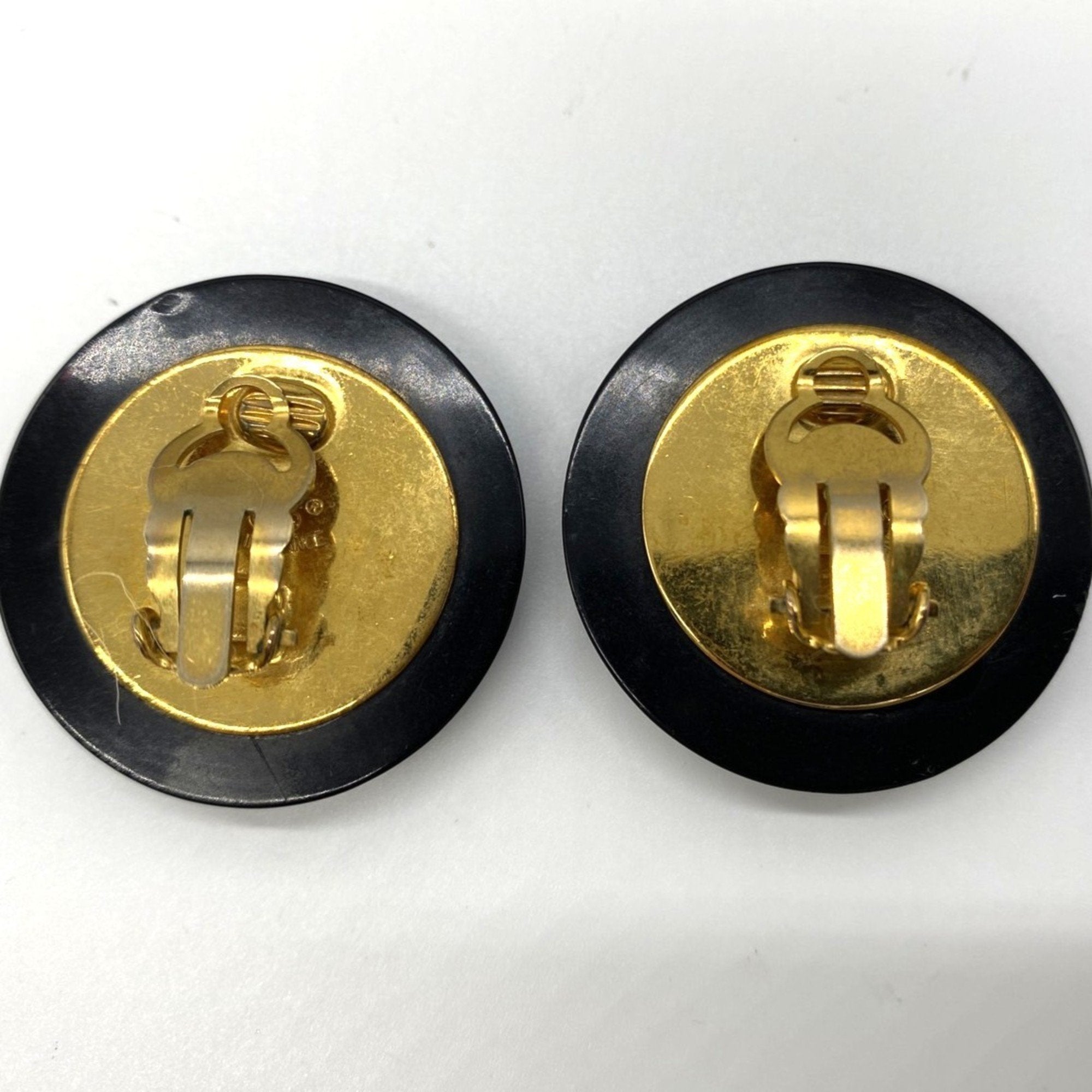 CC Logo Clip-On Earrings Metal