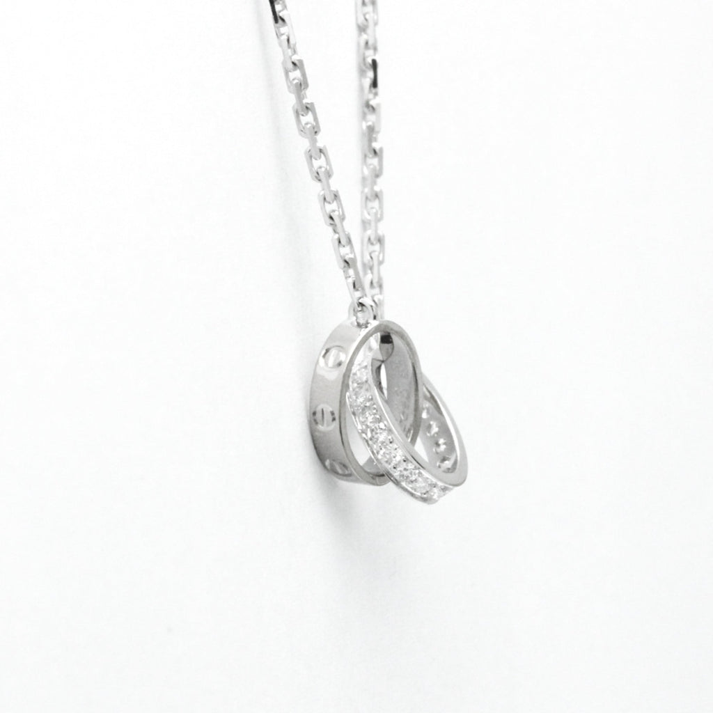Pendant Necklace 18K White Gold With Diamond