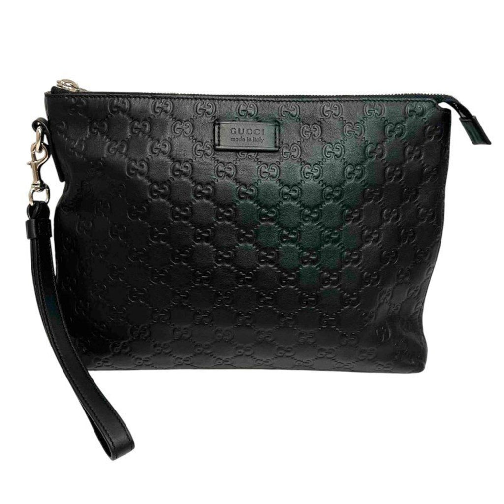 Signature Soft Wristlet Guccissima Leather
