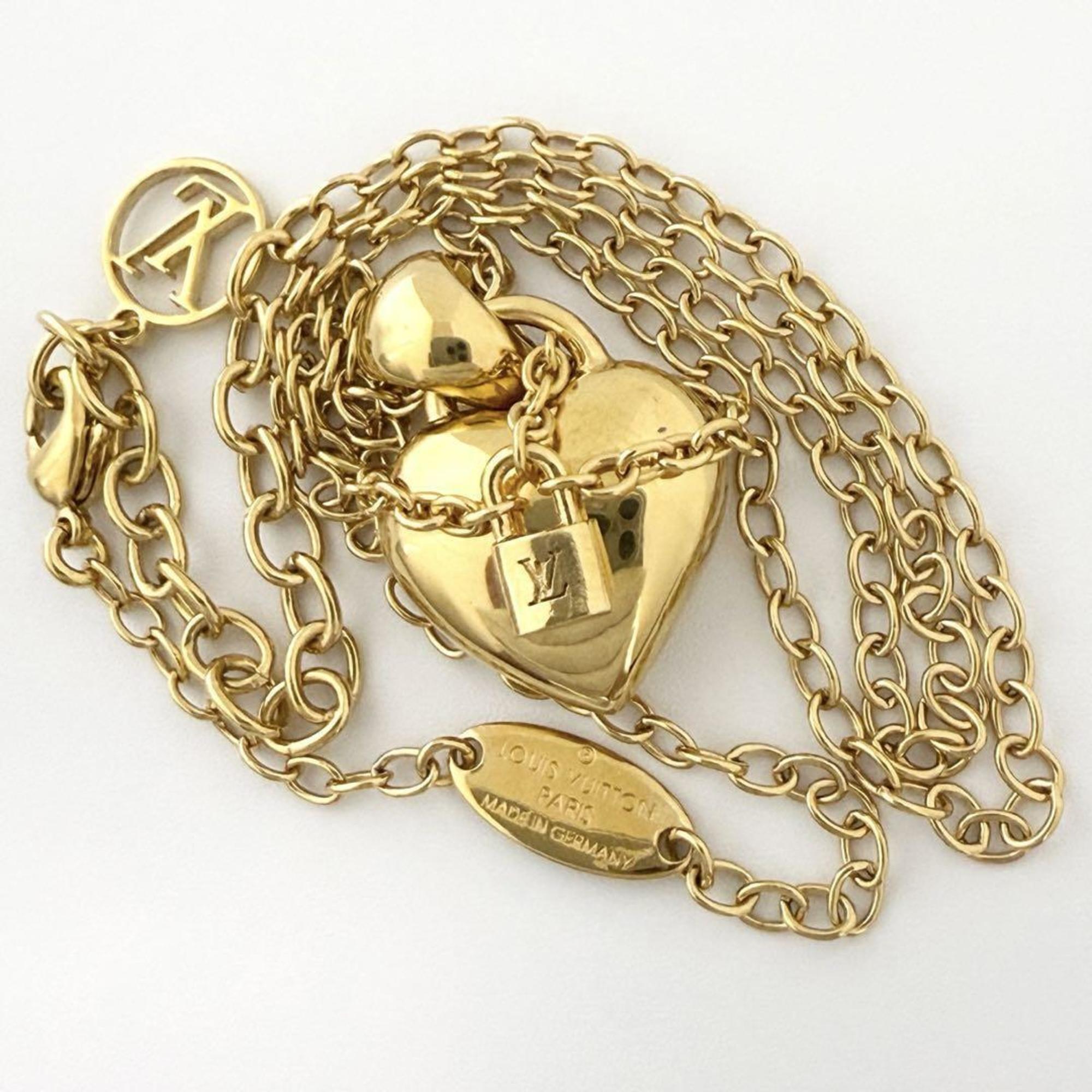 Love Lock Heart Pendant Necklace Metal