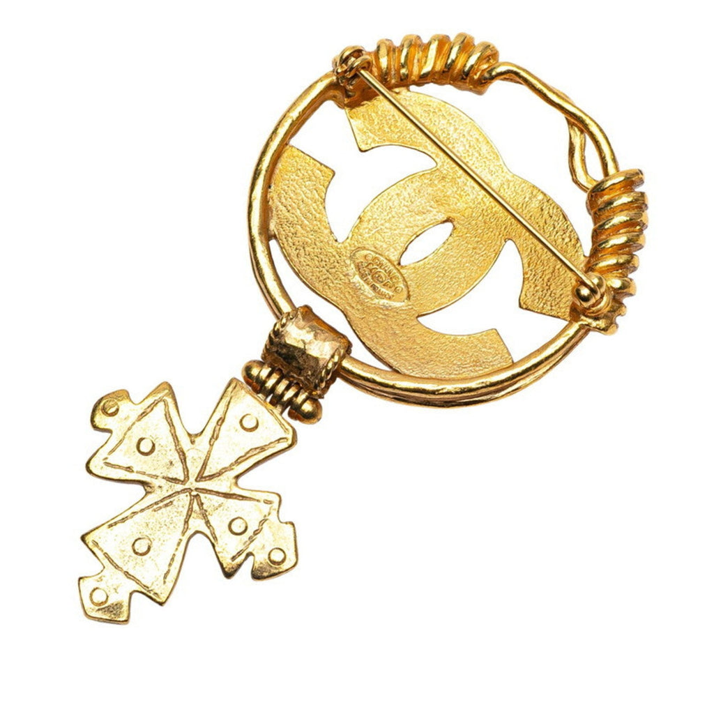 CC Logo Brooch Metal