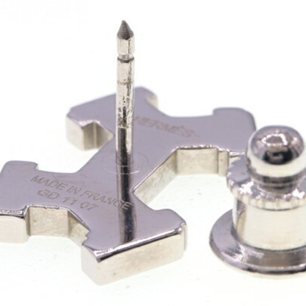 Pin Brooch Metal Black and Silver