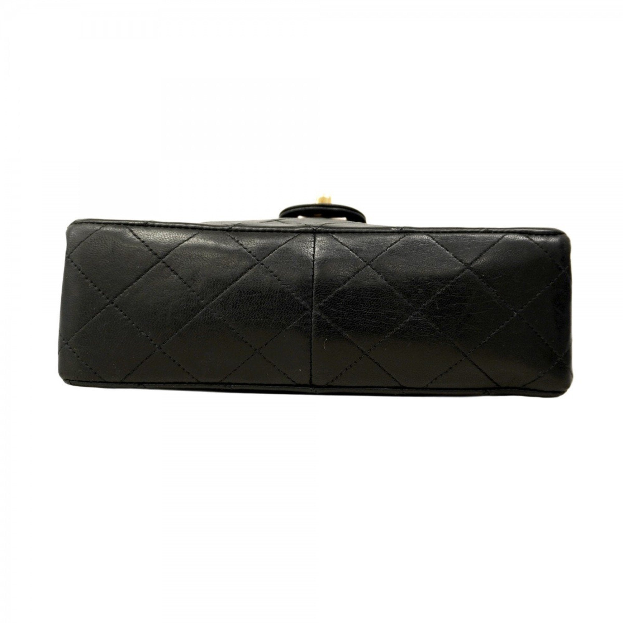 Vintage Square Classic Flap Bag Quilted Lambskin Small