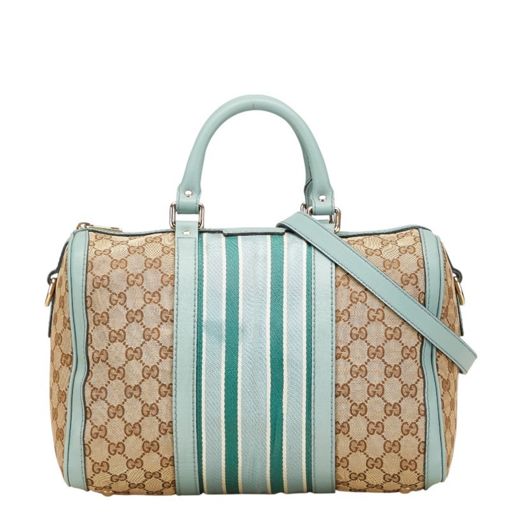 Vintage Web Boston Bag GG Canvas Medium