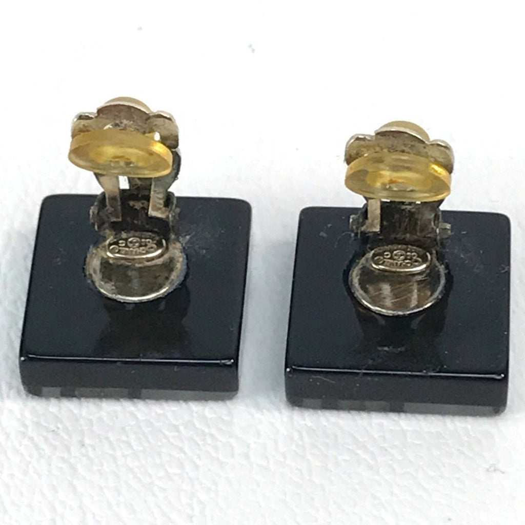 CC Logo Clip-On Earrings Metal
