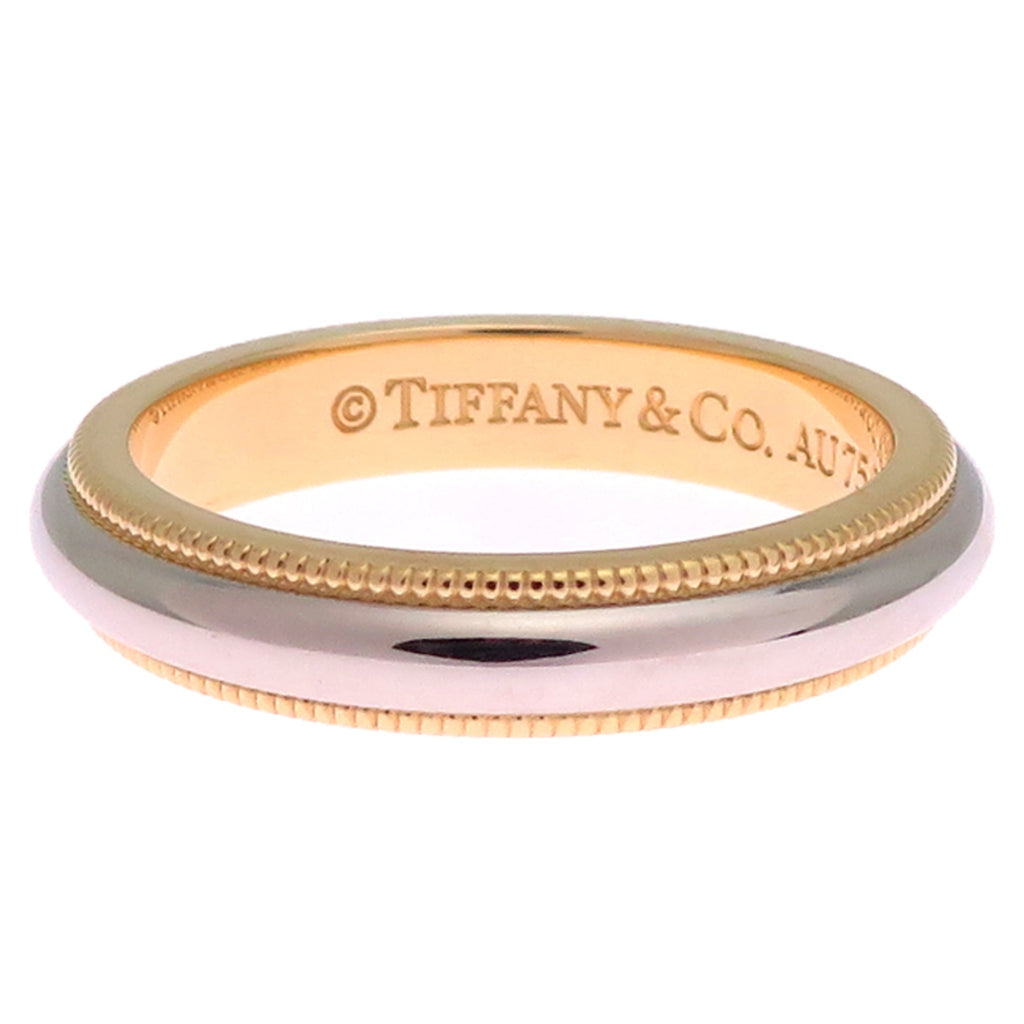 Milgrain Ring 18K Yellow Gold and Platinum
