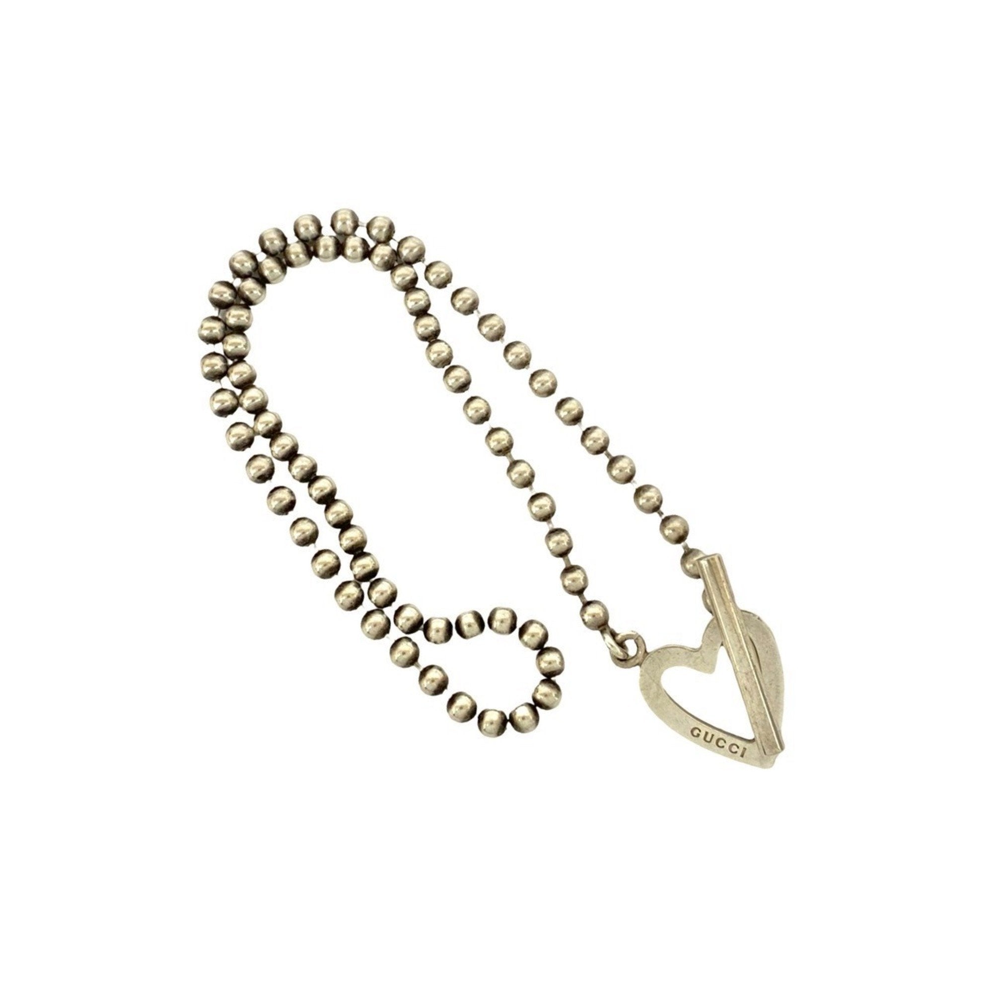 Toggle Heart Pendant Necklace Sterling Silver