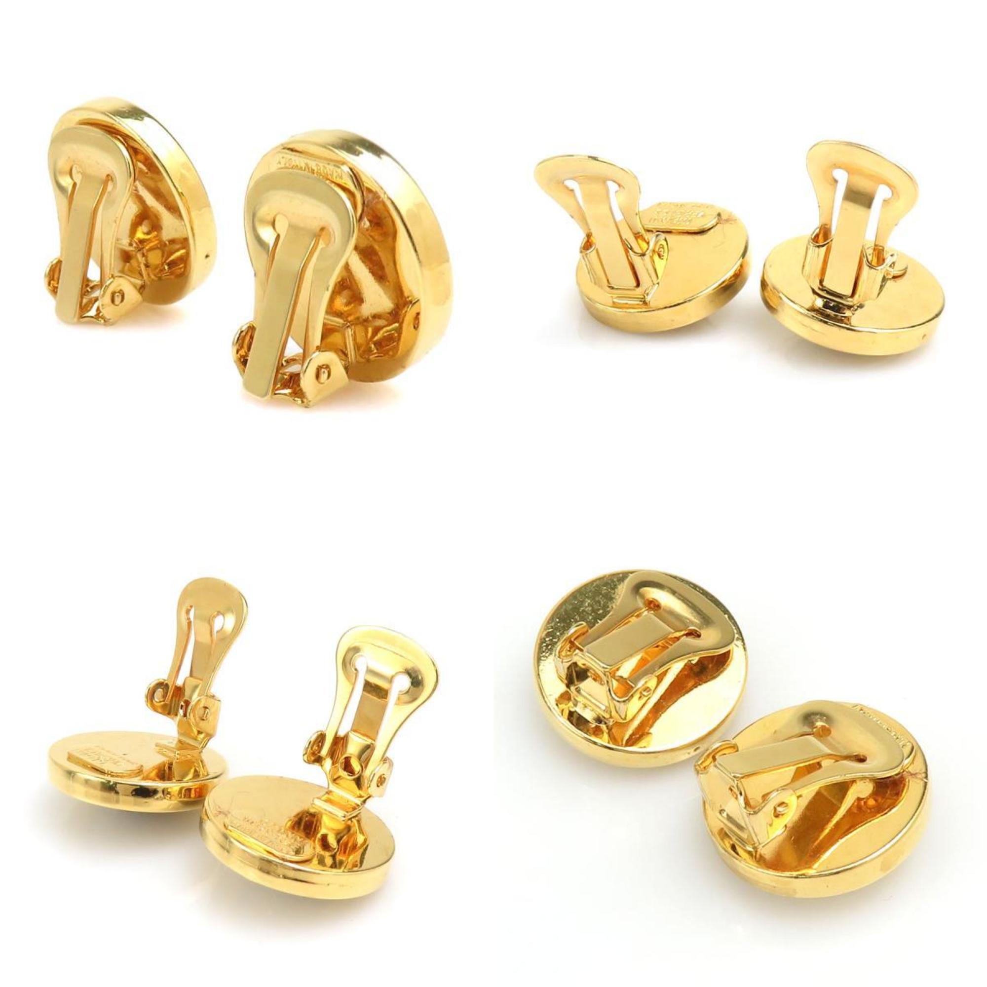 Earrings Gold-Tone Metal
