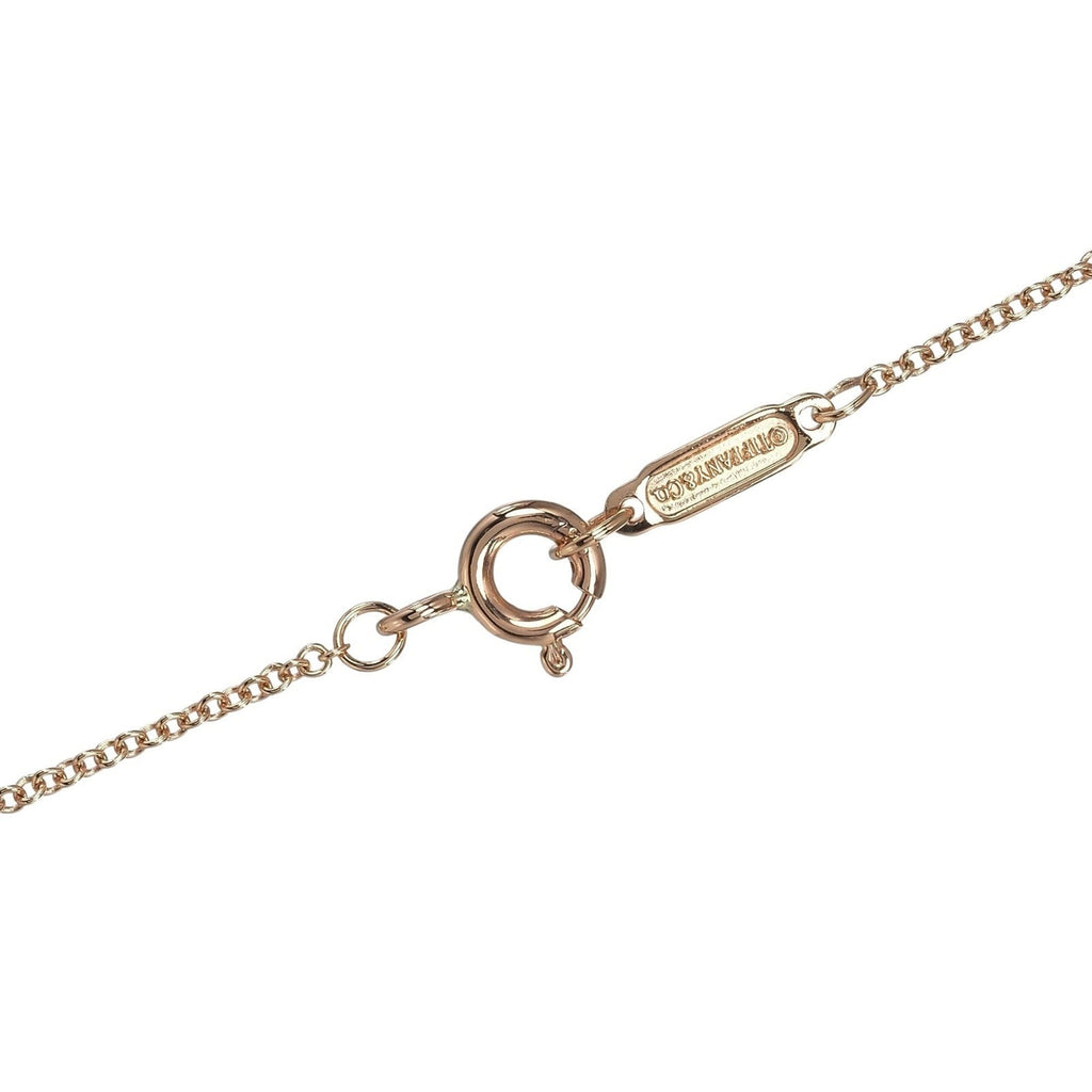 Mini Cross Pendant Necklace 18K Rose Gold with Diamond