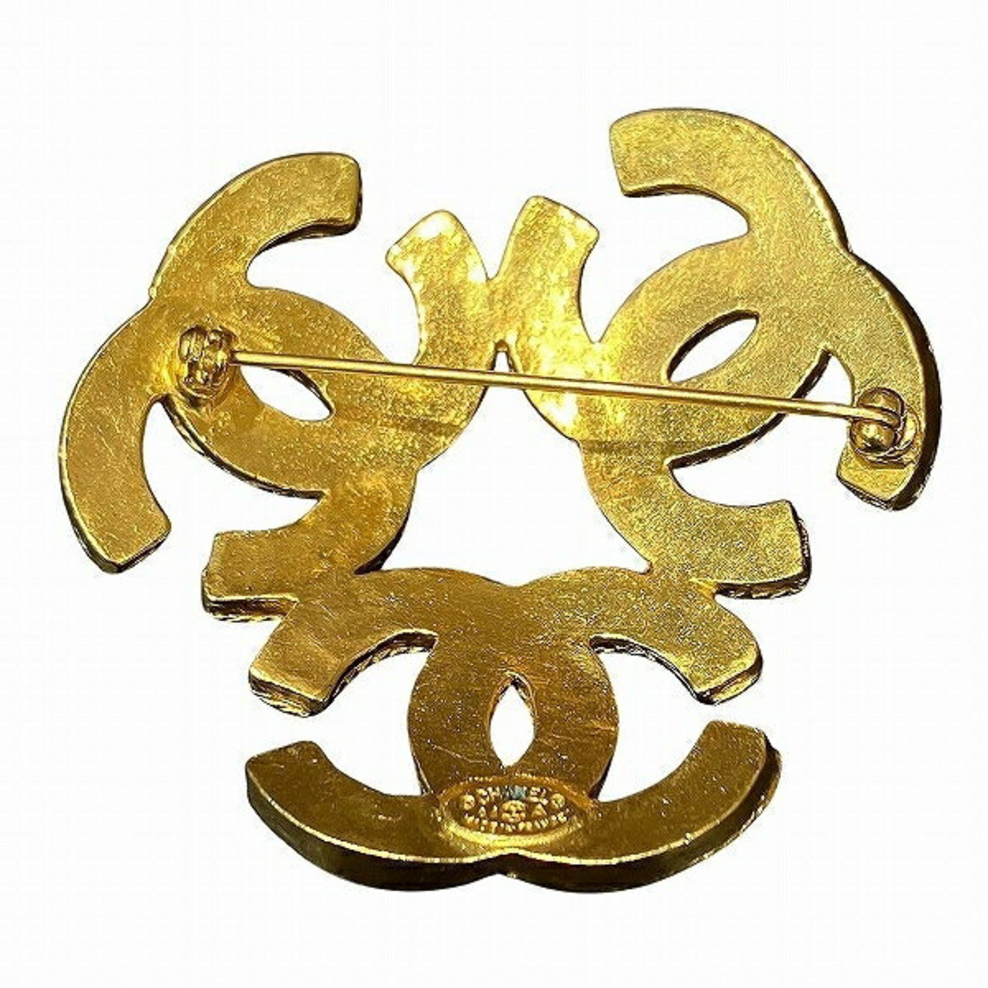 CC Logo Brooch Metal