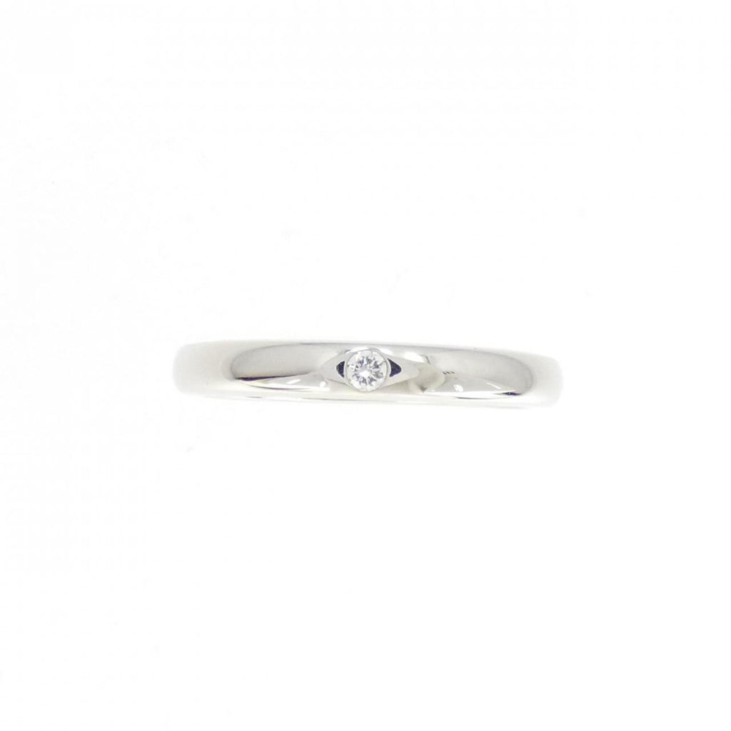 Stacking Band Ring Platinum with Diamond