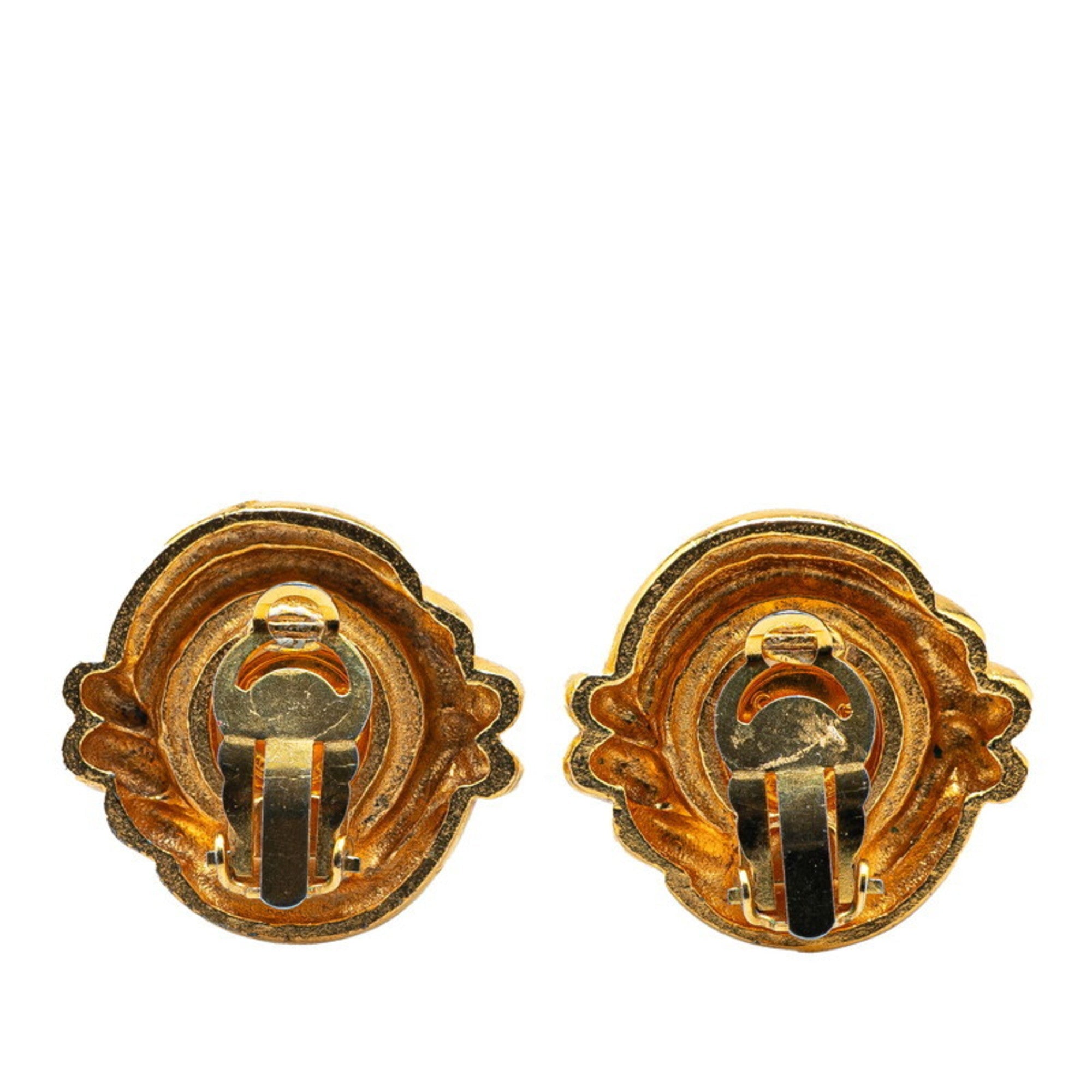 Clip-On Earrings Pearl Clip-On Gold-Tone Metal