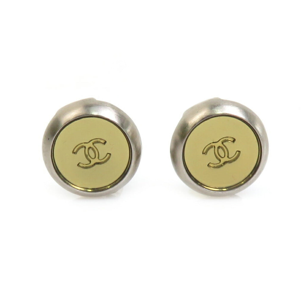CC Logo Clip-On Earrings Gold-Tone Metal Gold-Tone Metal