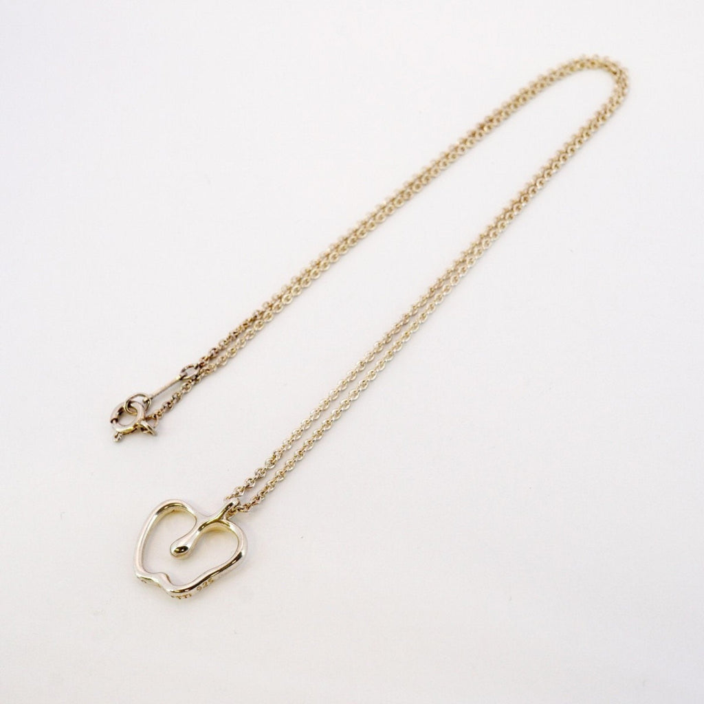 Apple Pendant Necklace Sterling Silver