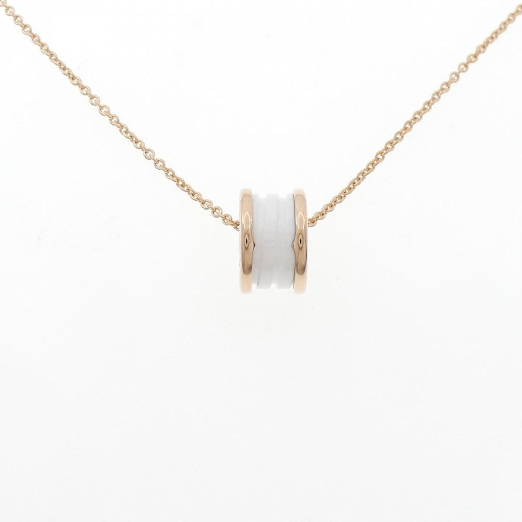 B.Zero1 Pendant Necklace Ceramic and 18K Rose Gold