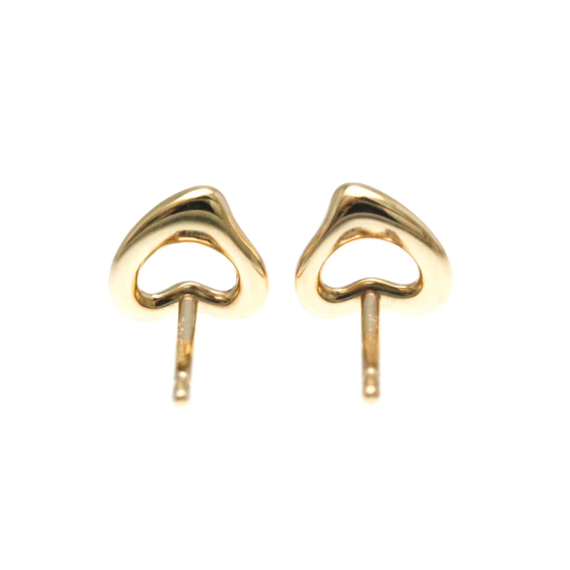 Open Heart Earrings 18K Rose Gold 7mm 18K Rose Gold