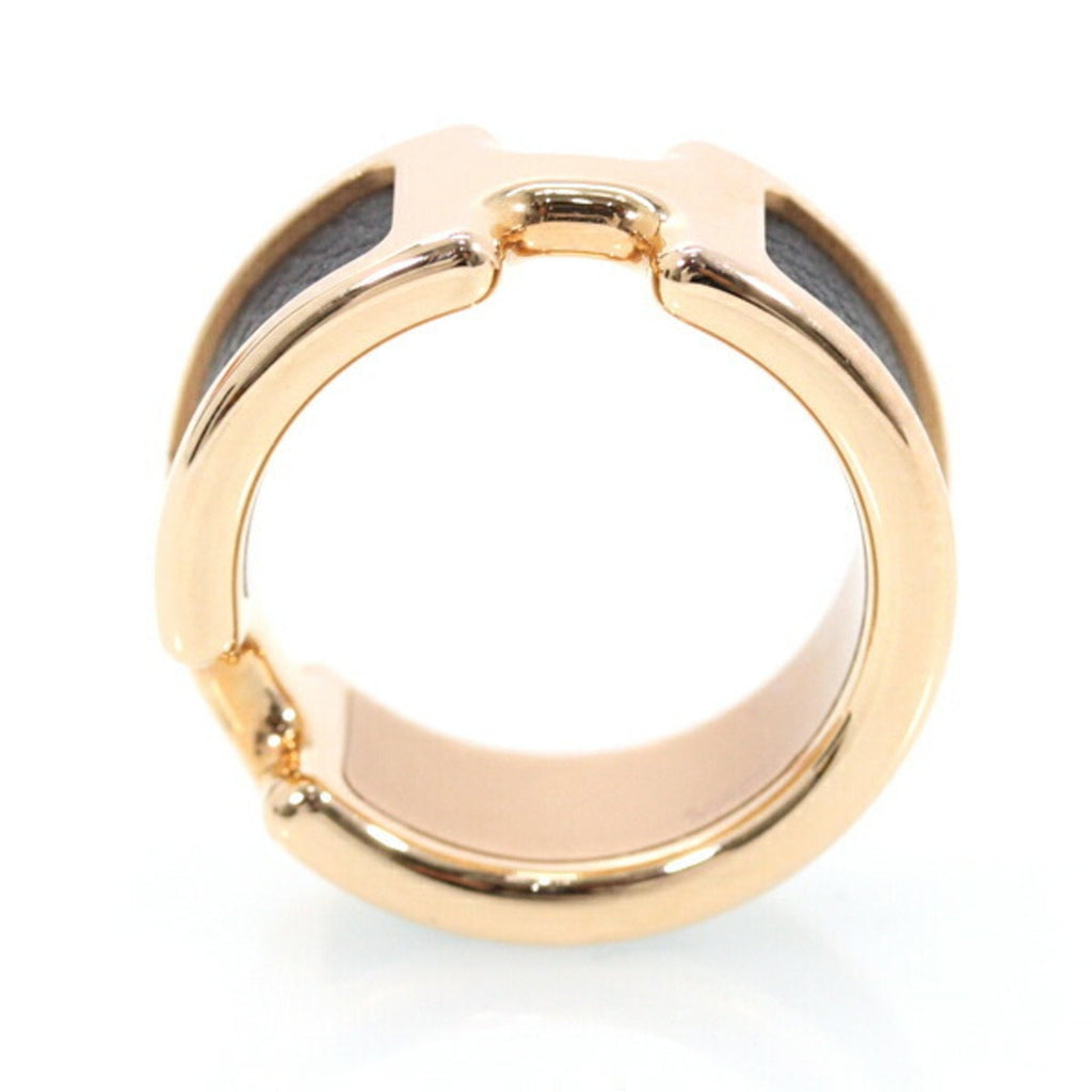 Olympe Ring Gold and Leather Medium