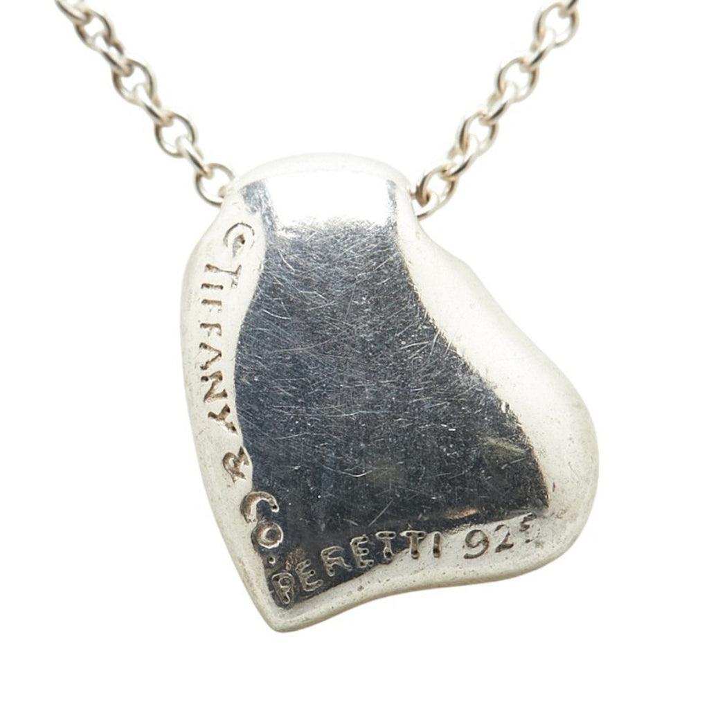 Full Heart Pendant Necklace Sterling Silver