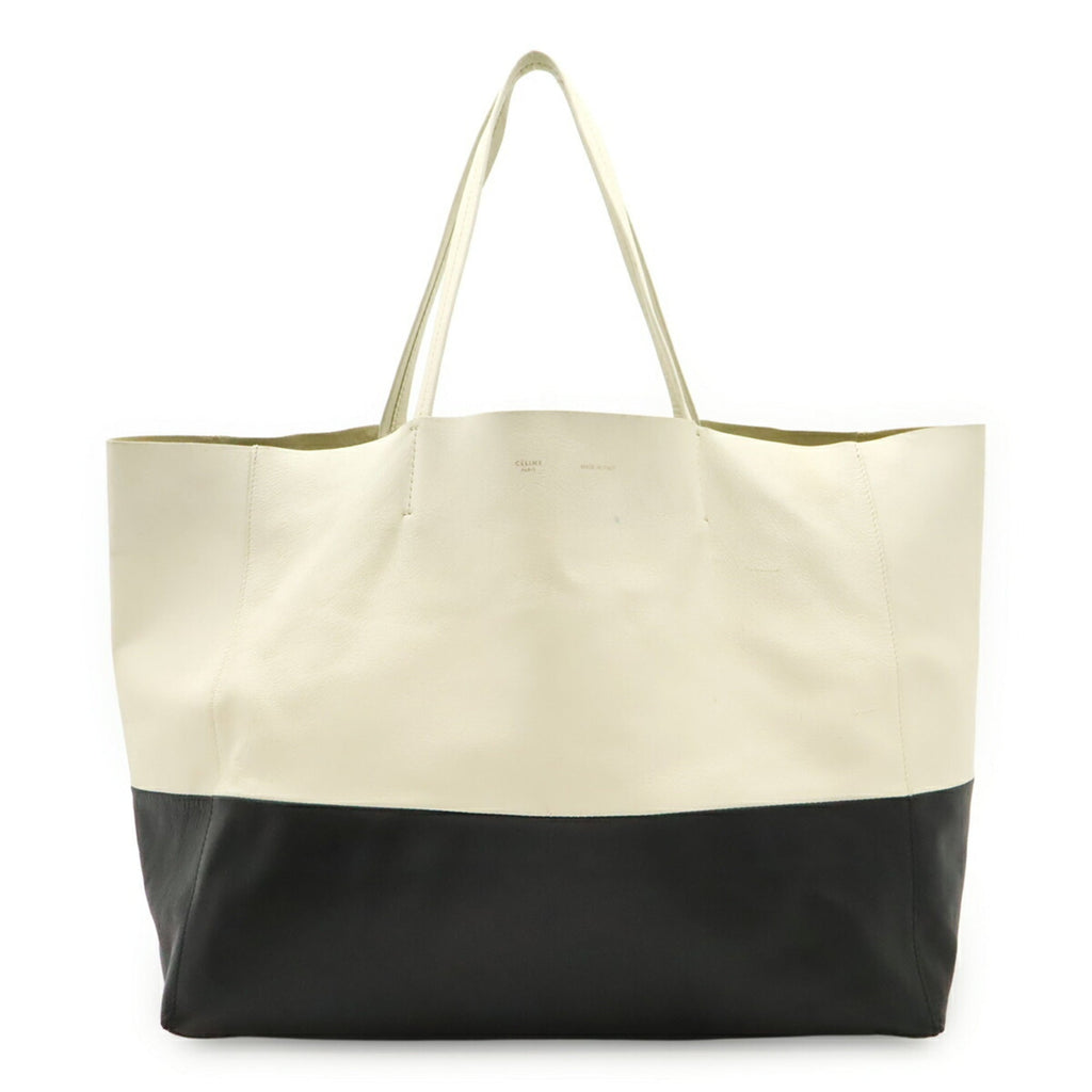 Horizontal Bi-Cabas Tote Leather Large