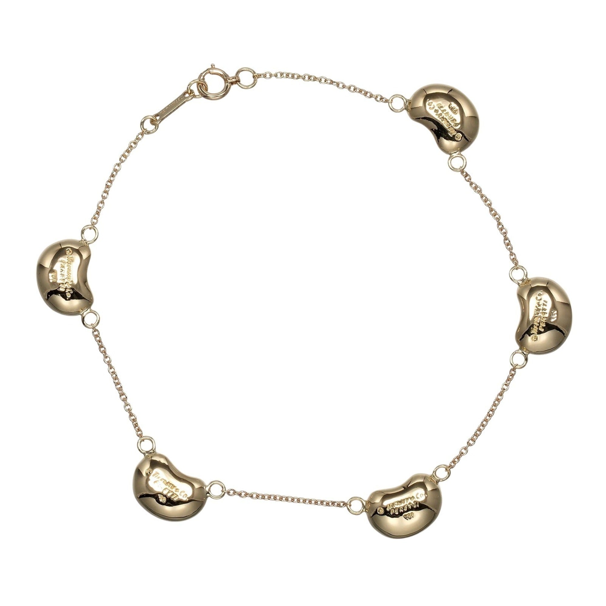 Bean Bracelet 18K Yellow Gold
