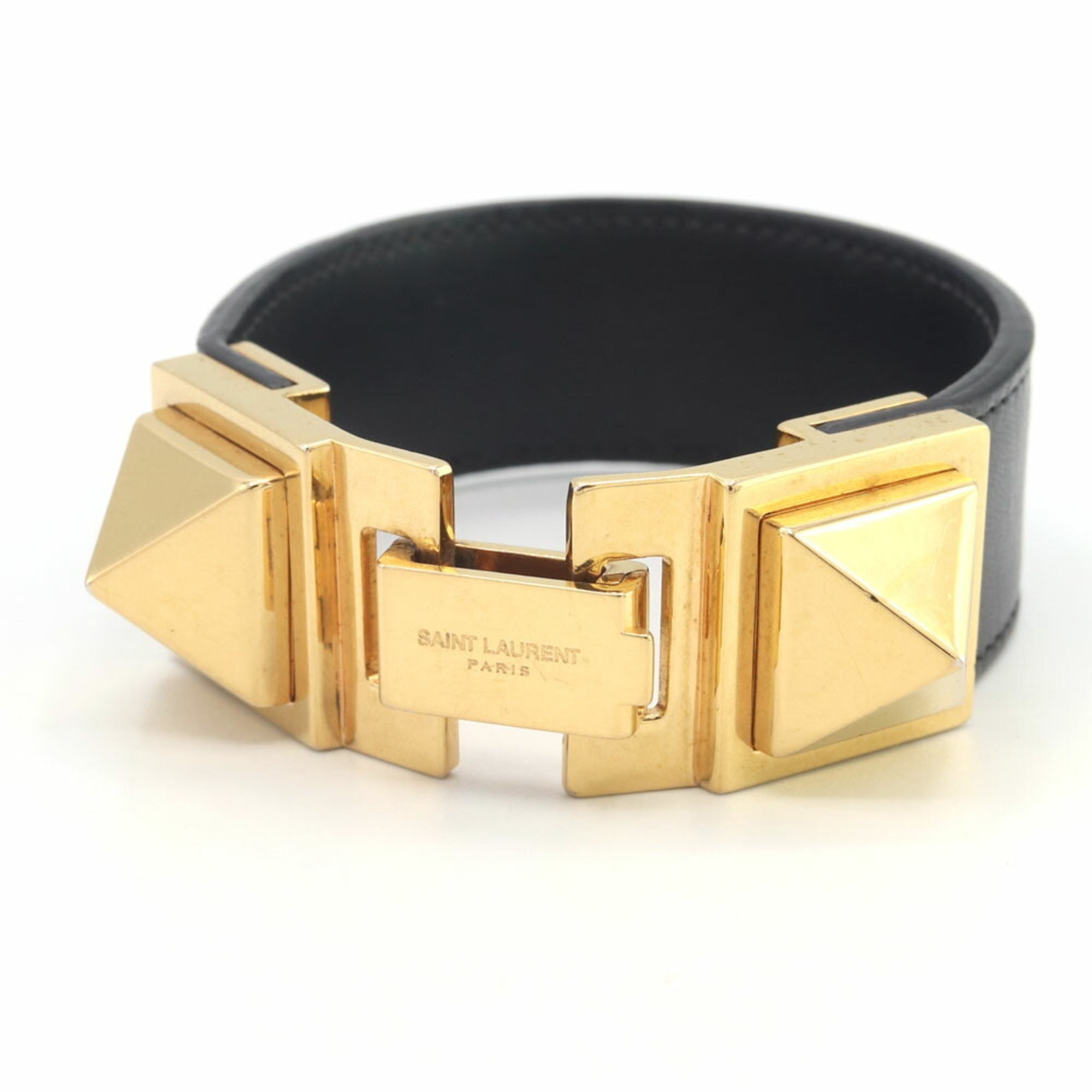 Stud Bracelet Leather and Metal