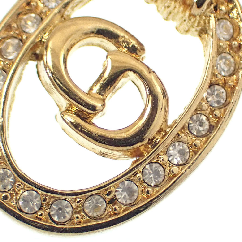 Pendant Necklace Gold with Rhinestone
