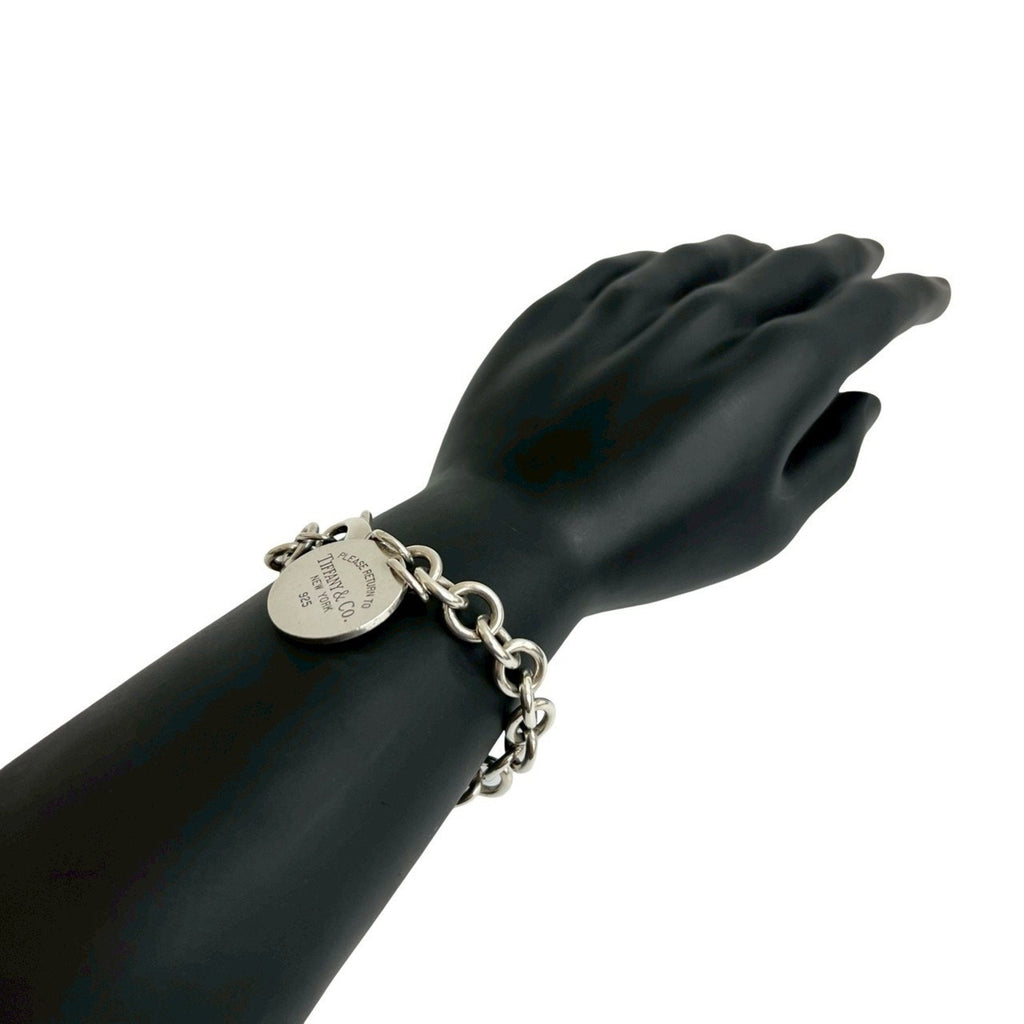 Round Tag Bracelet Sterling Silver