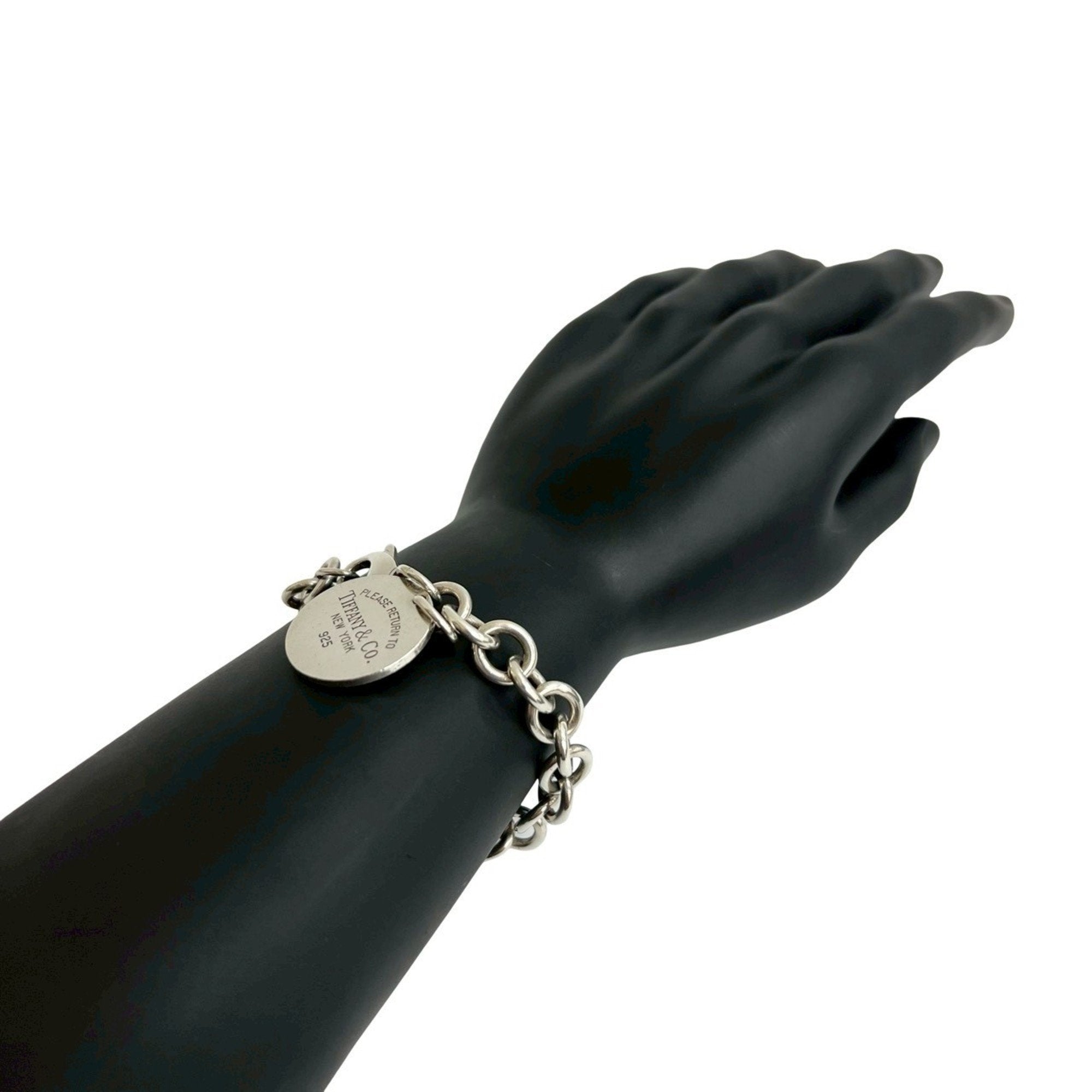 Round Tag Bracelet Sterling Silver