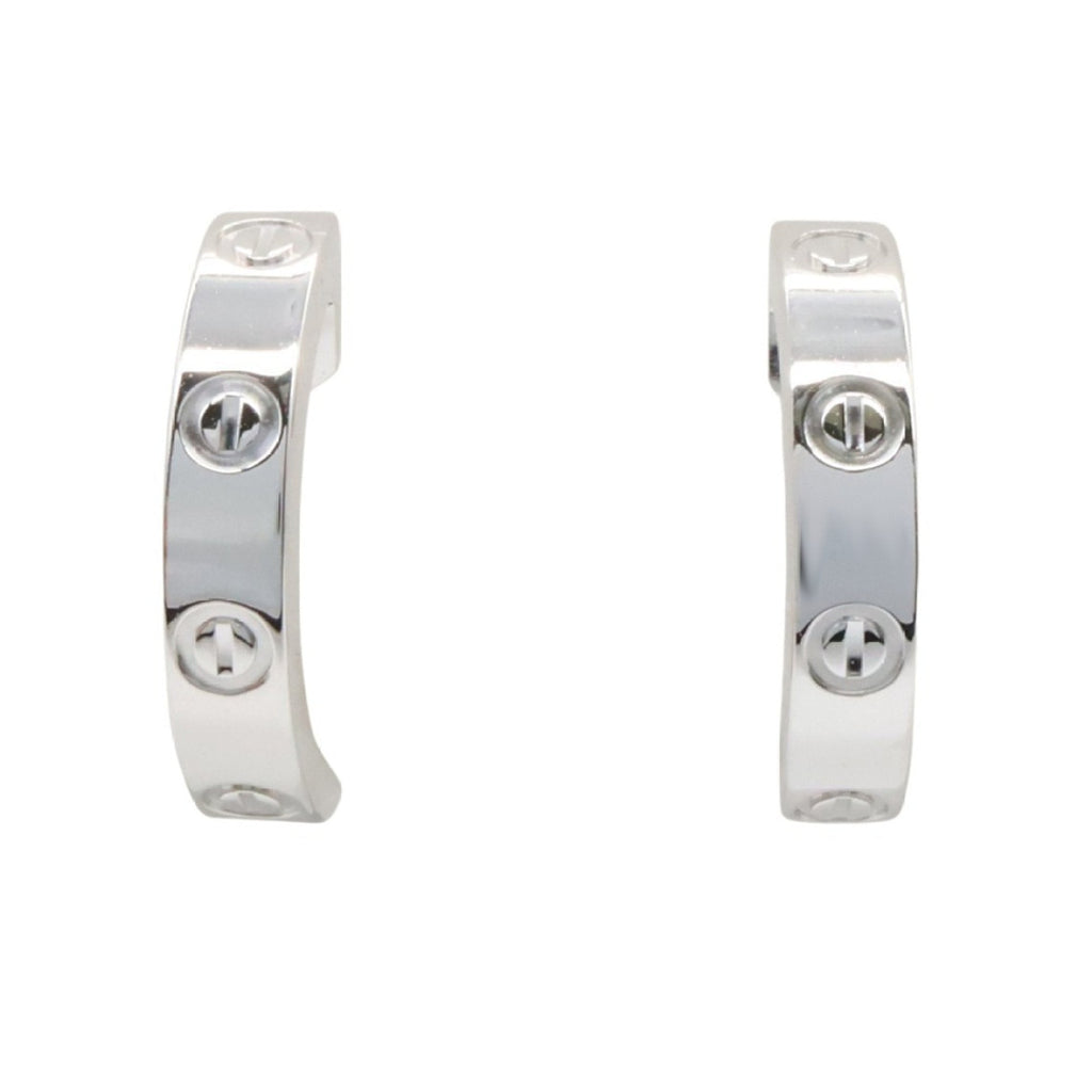Love Earrings 18K White Gold Small 18K White Gold