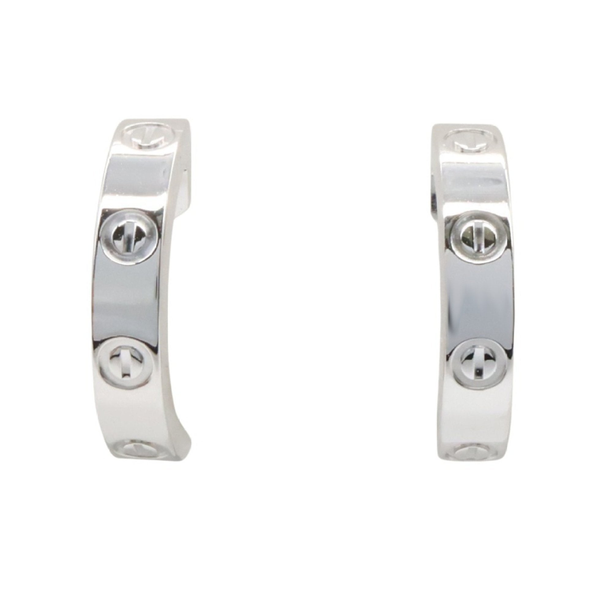 Love Earrings 18K White Gold Small 18K White Gold